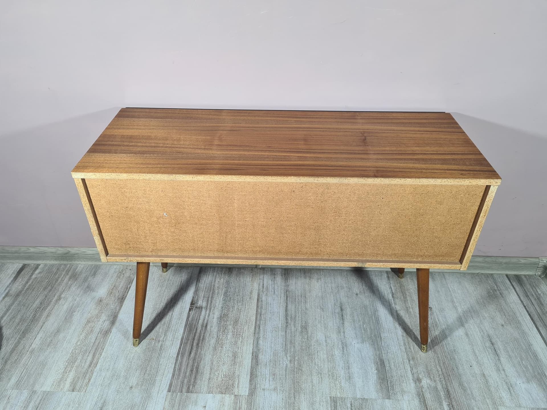 Komoda modernistyczna, brązowy, drewno, lata 60. - 231525