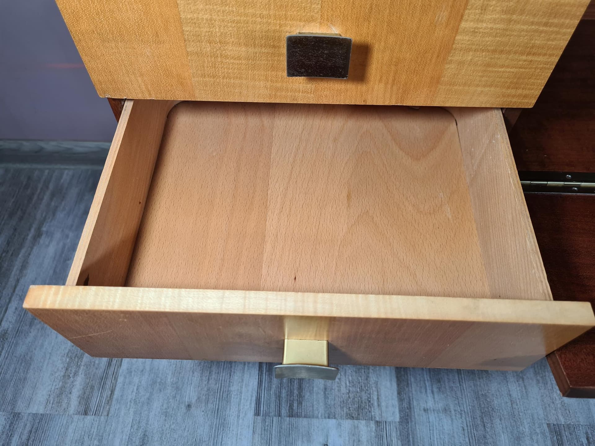 Komoda modernistyczna, brązowy, drewno, lata 60. - 231523