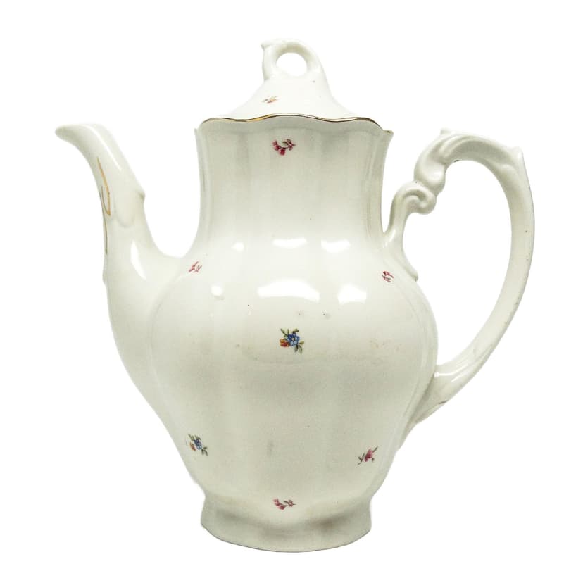 Dzbanek, mid-century modern, porcelana, Chodzież, Polska, lata 50.