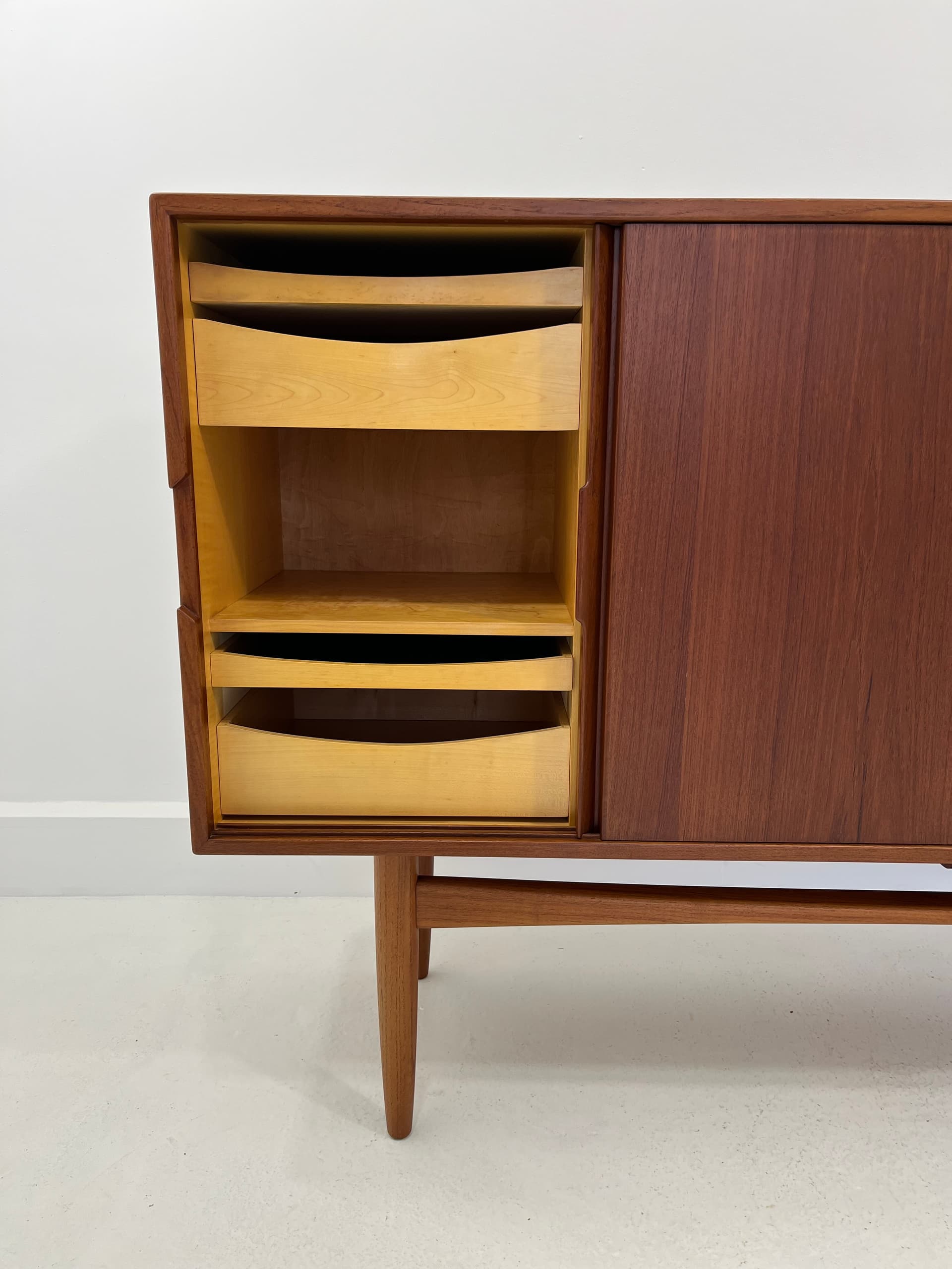 Scandinavian Sideboard, brown teak, Denmark, 1960s. - 231970