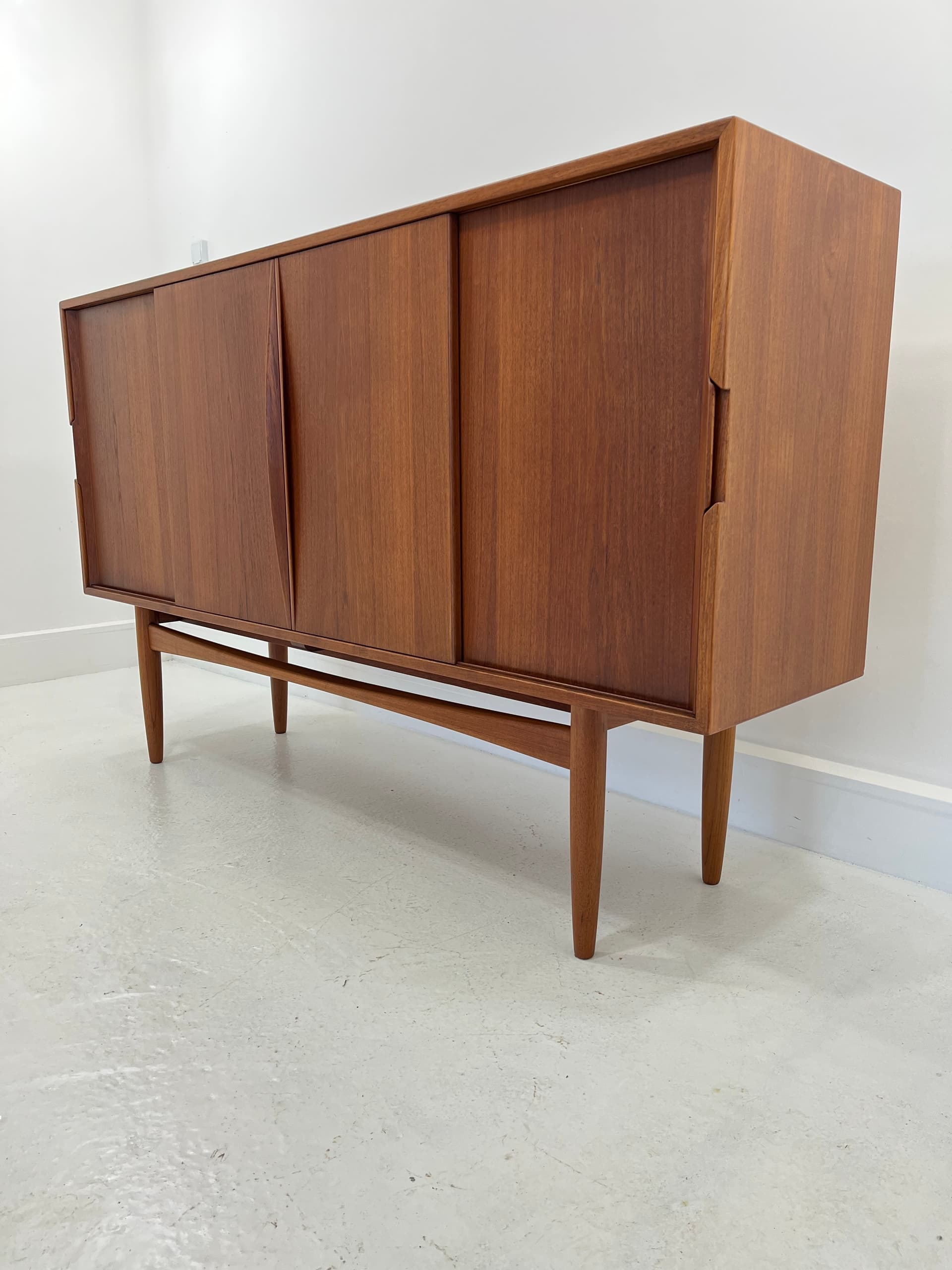 Scandinavian Sideboard, brown teak, Denmark, 1960s. - 231965