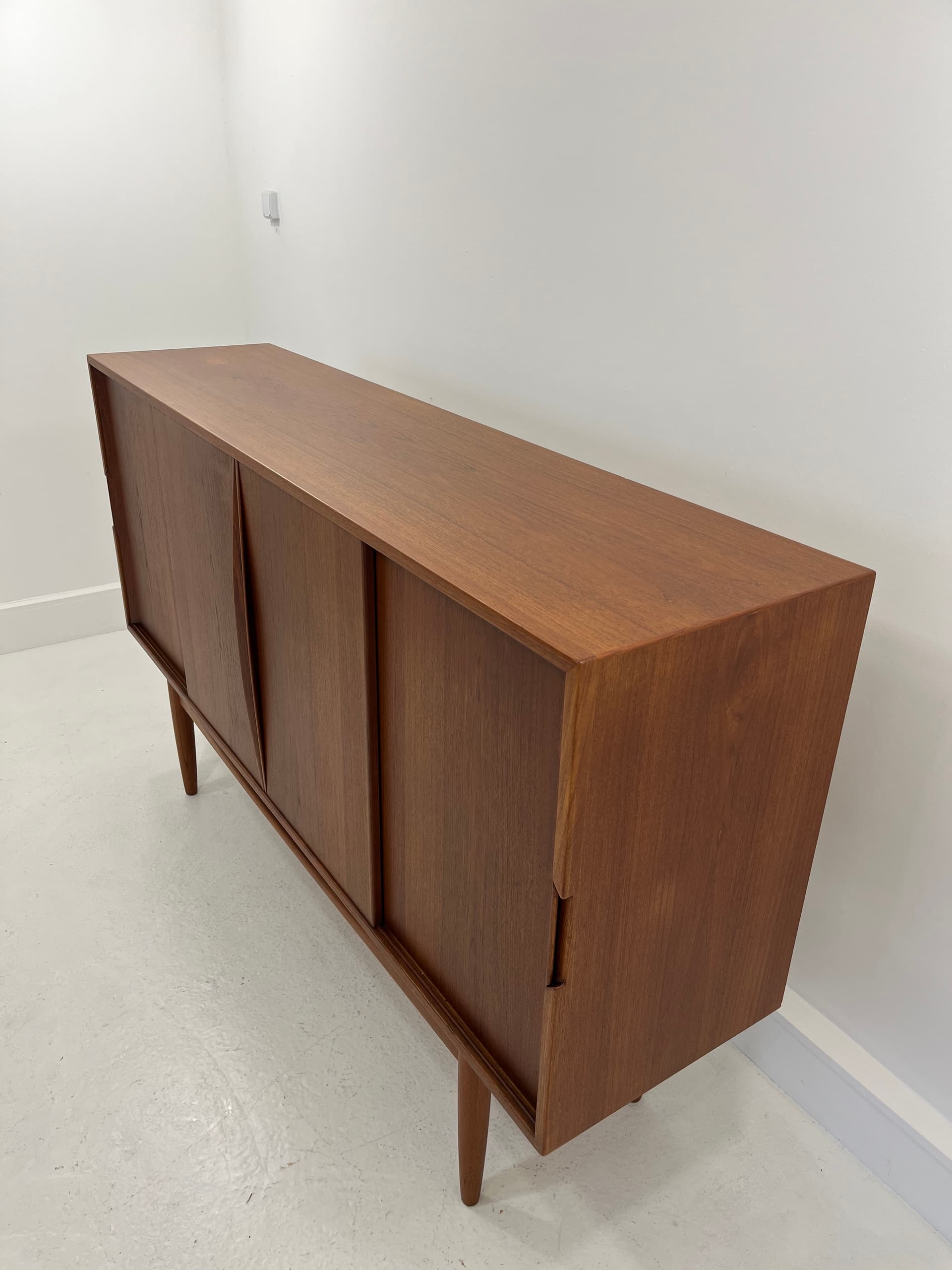 Scandinavian Sideboard, brown teak, Denmark, 1960s. - 231971