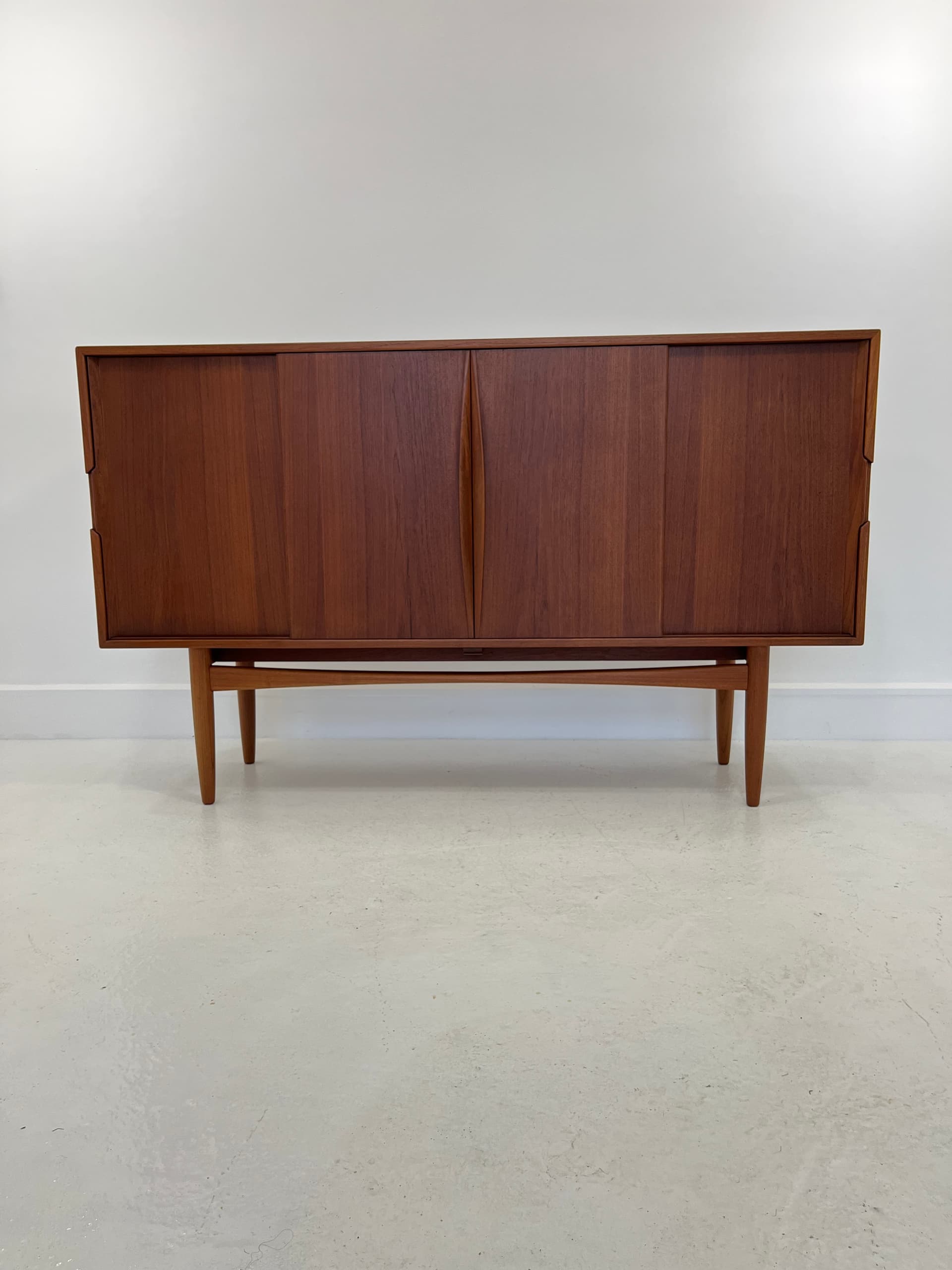 Scandinavian Sideboard, brown teak, Denmark, 1960s. - 231968
