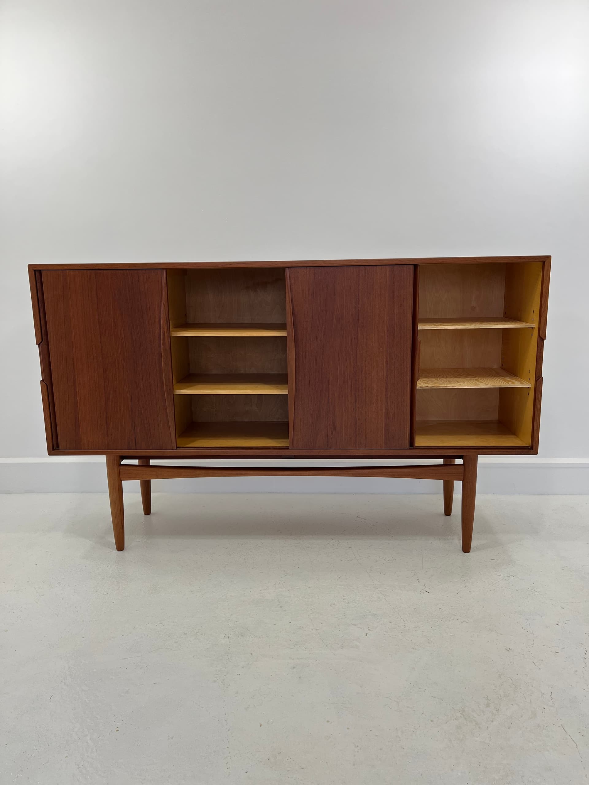 Scandinavian Sideboard, brown teak, Denmark, 1960s. - 231969