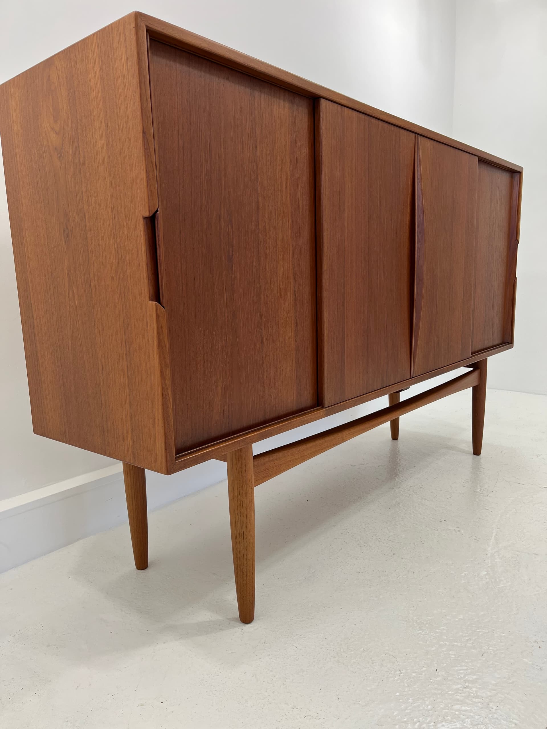 Scandinavian Sideboard, brown teak, Denmark, 1960s. - 231966