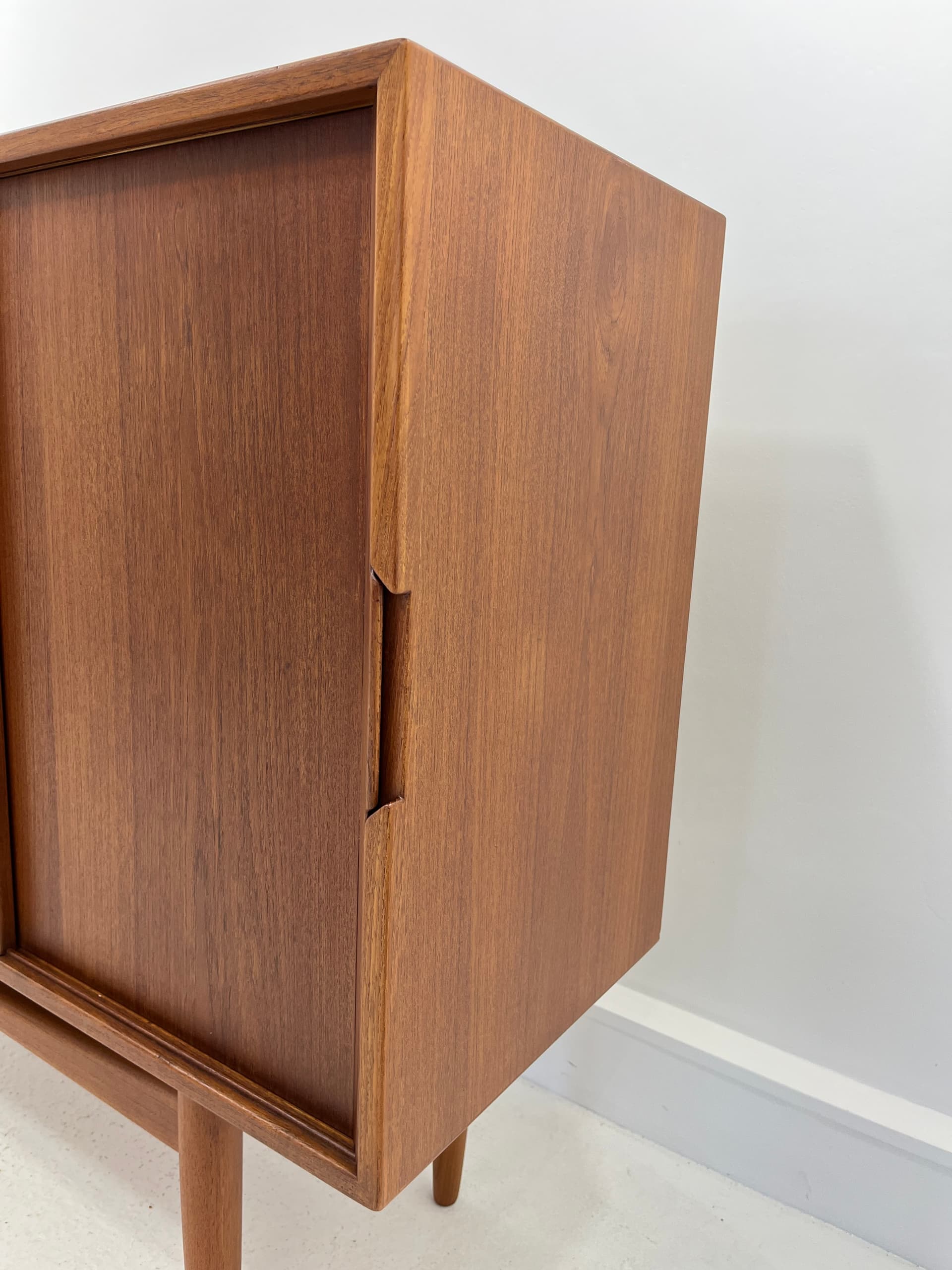 Scandinavian Sideboard, brown teak, Denmark, 1960s. - 231972