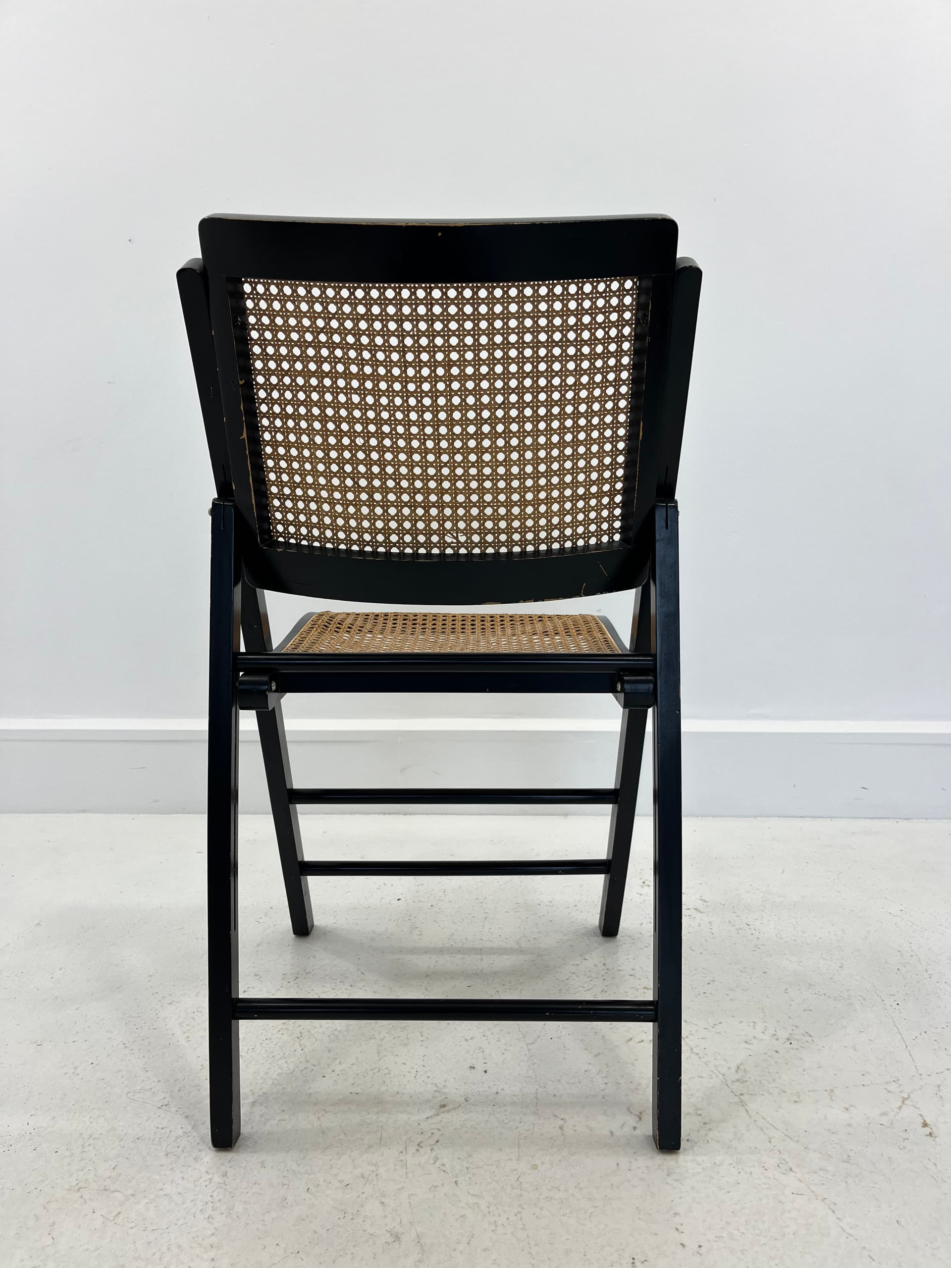 Folding chair, black brown, Germany, 1970s. - 231990