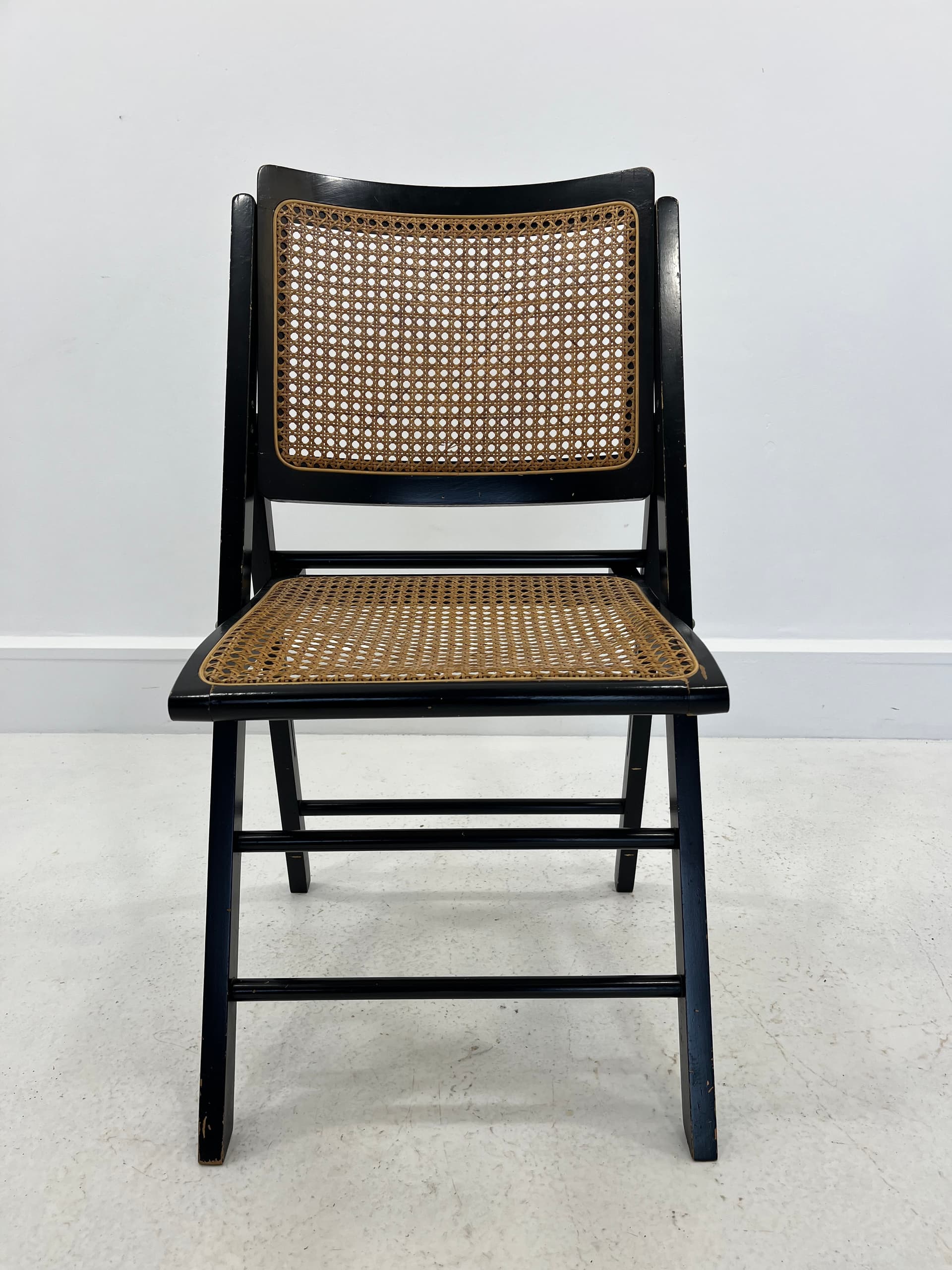 Folding chair, black brown, Germany, 1970s. - 231994
