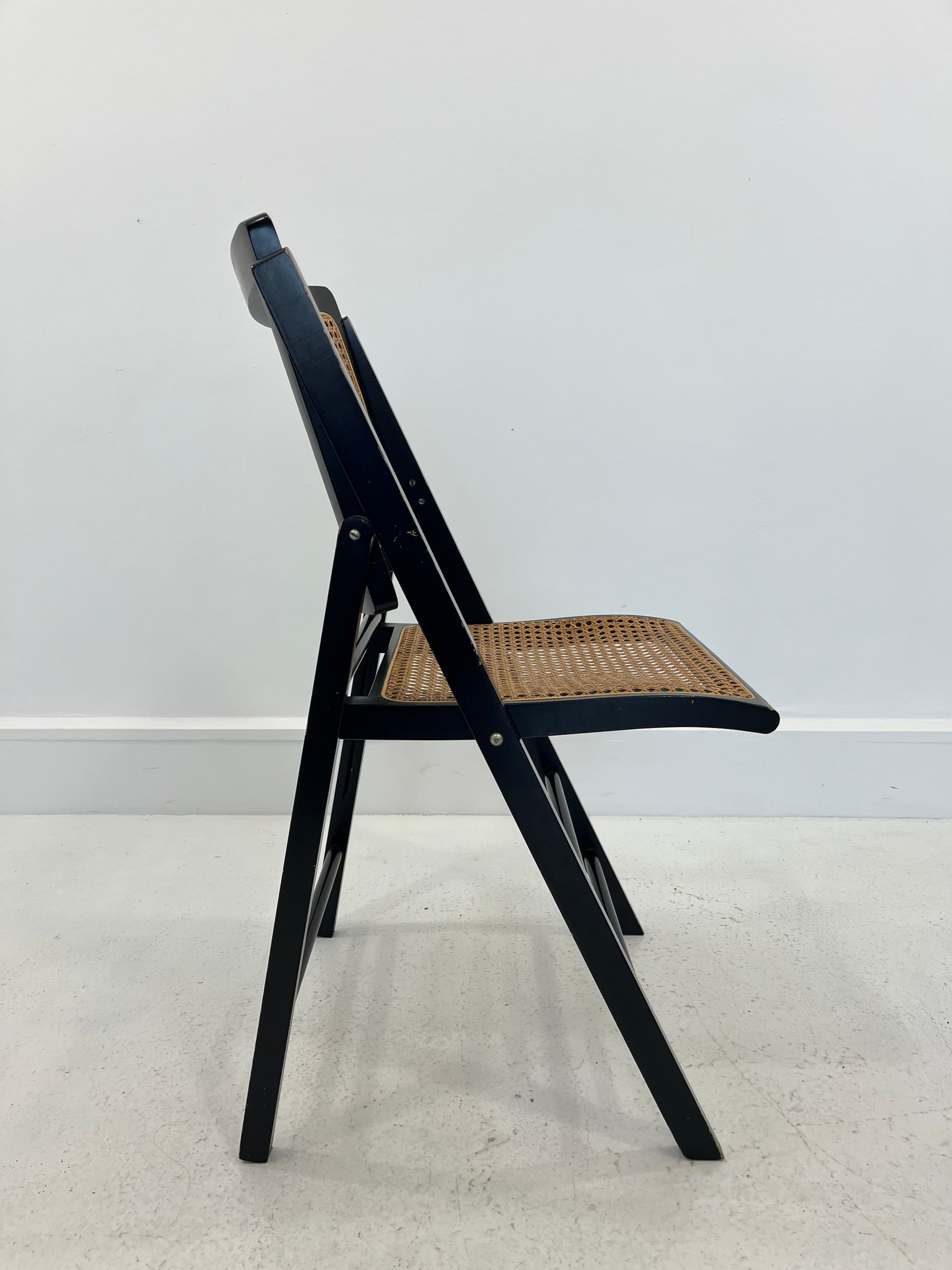 Folding chair, black brown, Germany, 1970s. - 231989