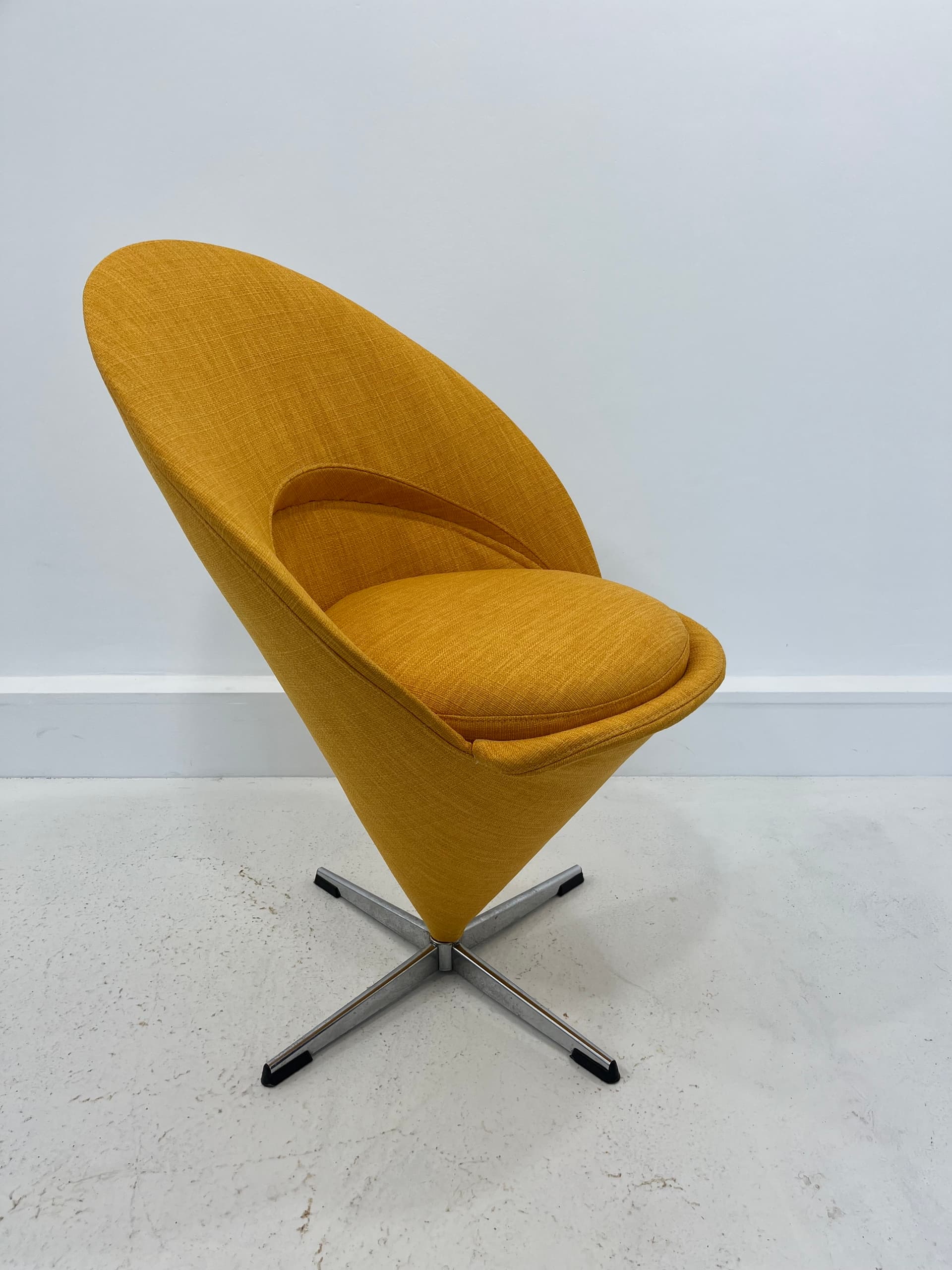 Armchair Cone, yellow, by V. Panton, 1950s - 232027