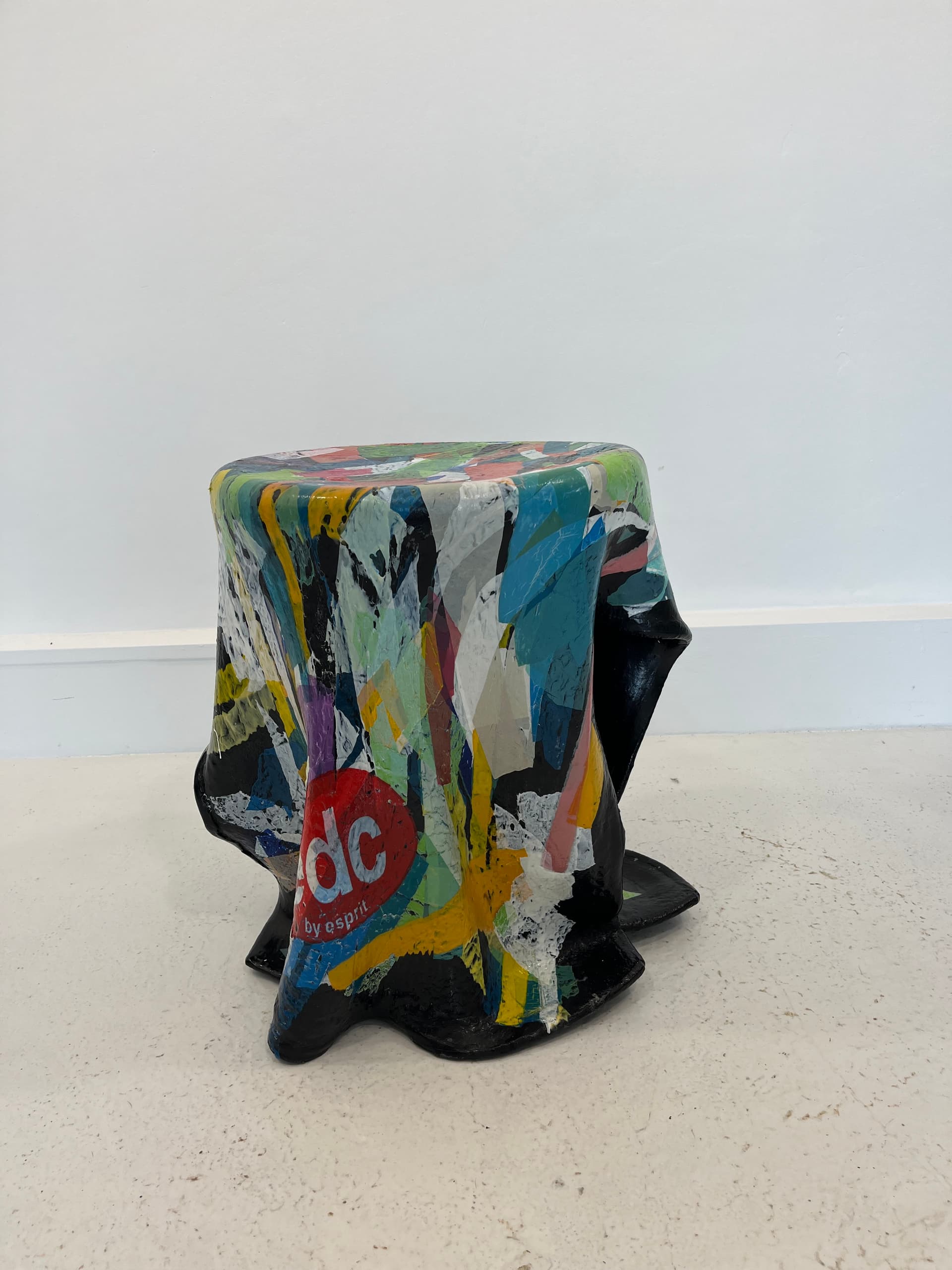 Stool, multicolor, recycled plastic, 1990s - 232038