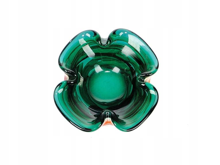 Modernist centerpiece, multicolor, soda-lime glass, by S. Mach, Ząbkowice, Poland, 1970s. - 232066