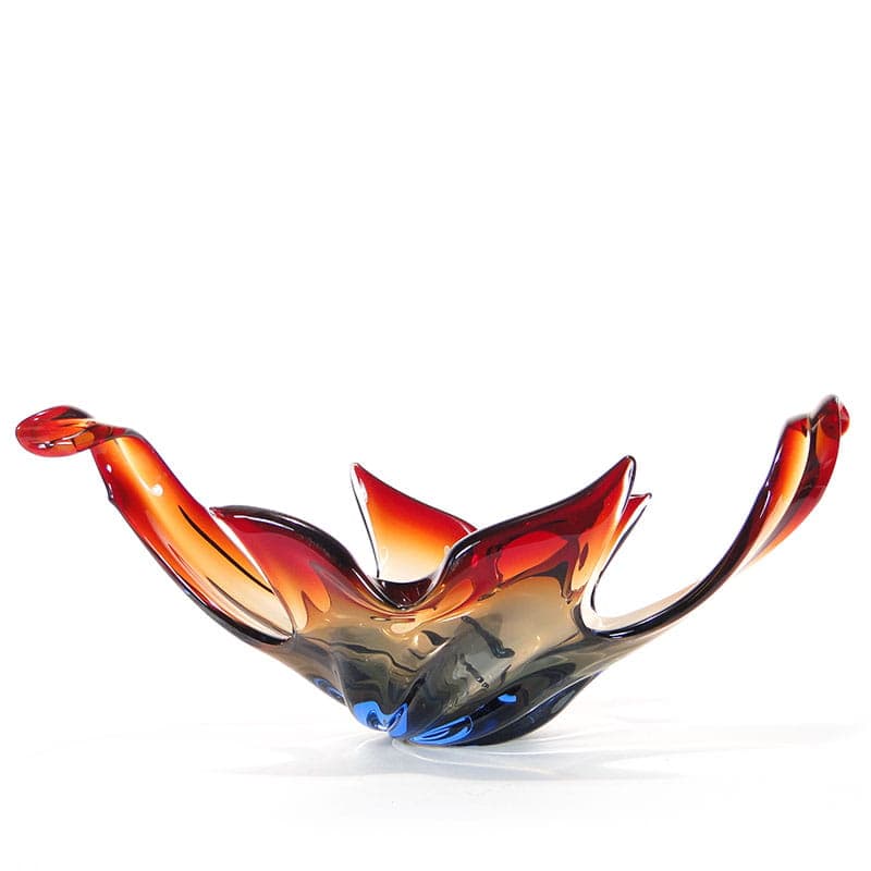 Patera Mandruzatto, multicolor, kryształ, Murano, Włochy, lata 50. - 232071