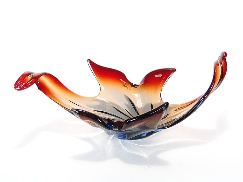 Patera Mandruzatto, multicolor, kryształ, Murano, Włochy, lata 50. - 232074