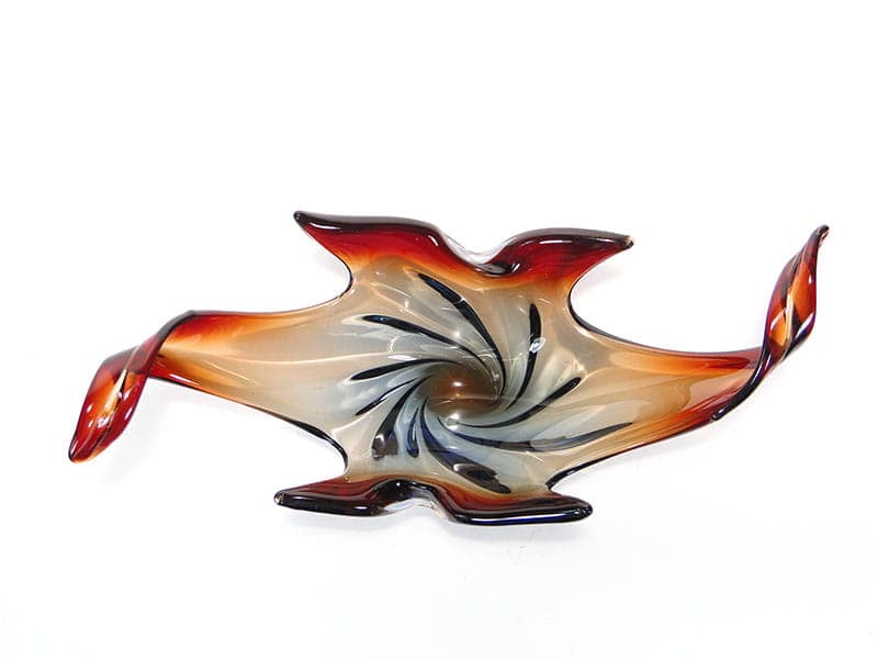 Patera Mandruzatto, multicolor, kryształ, Murano, Włochy, lata 50. - 232076