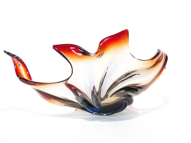 Patera Mandruzatto, multicolor, kryształ, Murano, Włochy, lata 50. - 232075