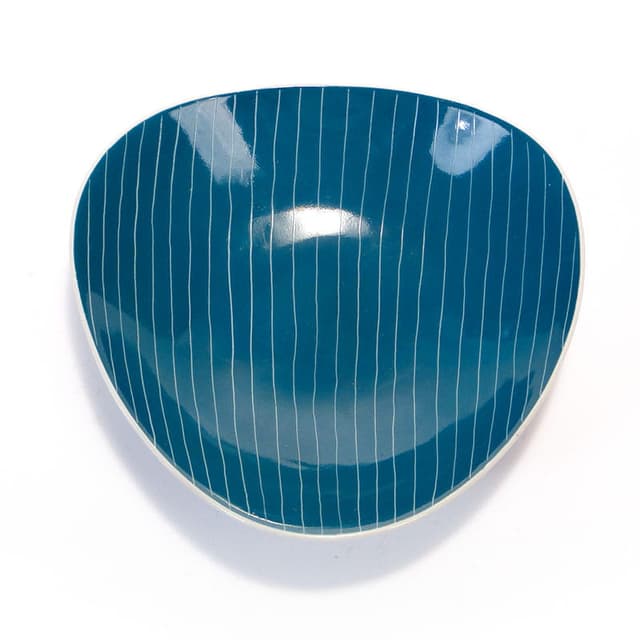 Patera, porcelana niebieska, Wałbrzych, Polska, lata 50. - WYMIARY