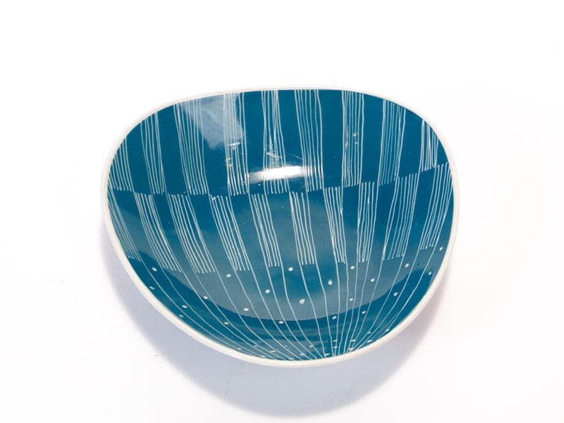 Patera, Pikasy, niebieski, porcelana, Wałbrzych, Polska, lata 50. - 232090