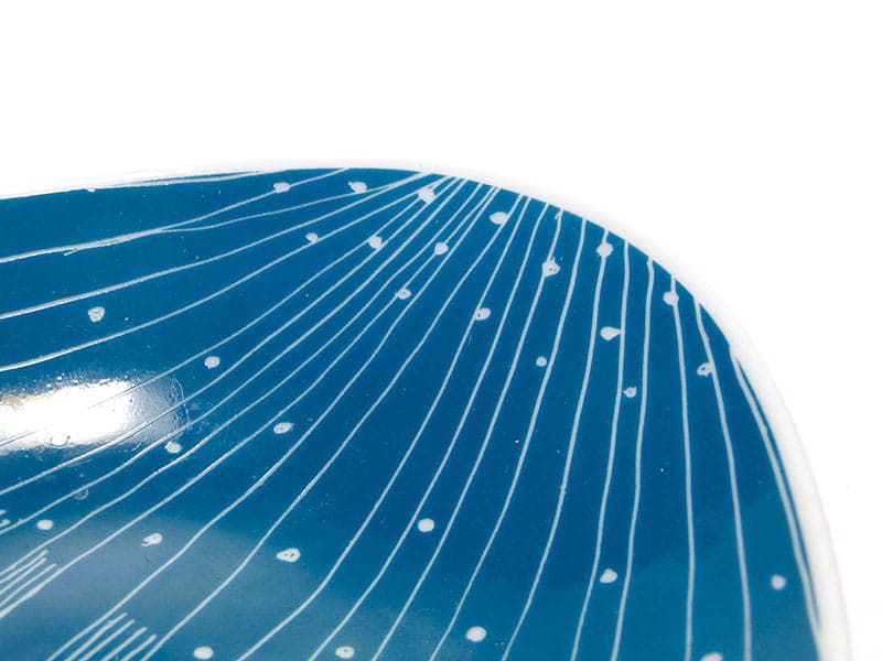 Patera, Pikasy, niebieski, porcelana, Wałbrzych, Polska, lata 50. - 232092