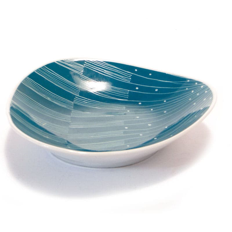 Patera, Pikasy, niebieski, porcelana, Wałbrzych, Polska, lata 50. - 232091