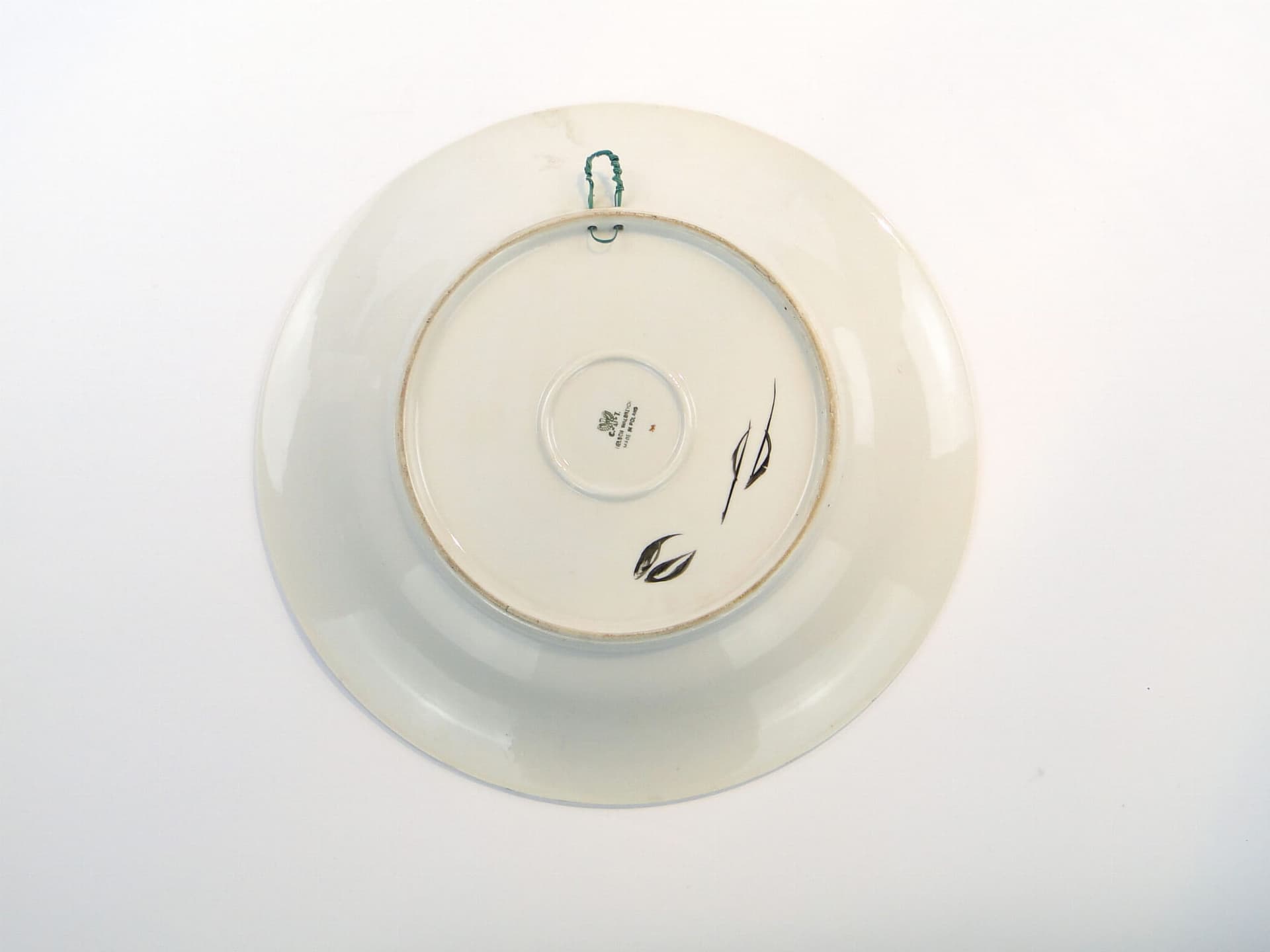 Patera dekoracyjna, porcelana żółta, Polska, lata 40. - 232099