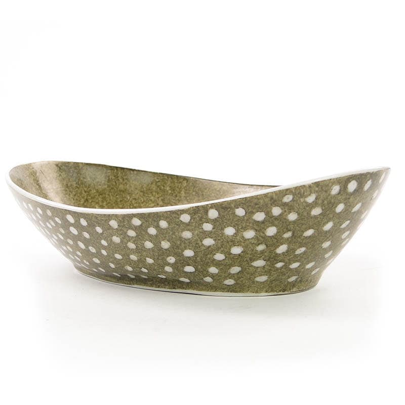 Patera New Look, zielona, porcelana, proj. L. Pokornianka, Polska, lata 60. - 232116