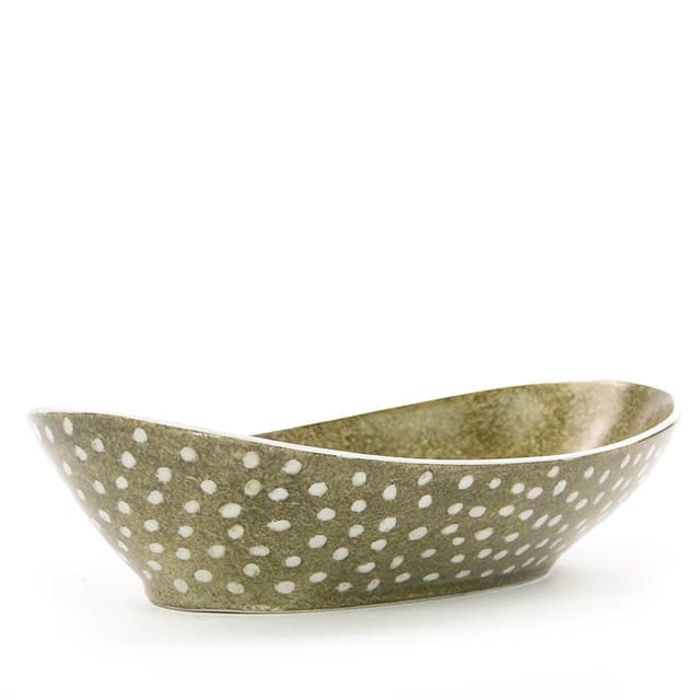 Patera New Look, zielona, porcelana, proj. L. Pokornianka, Polska, lata 60. - WYMIARY