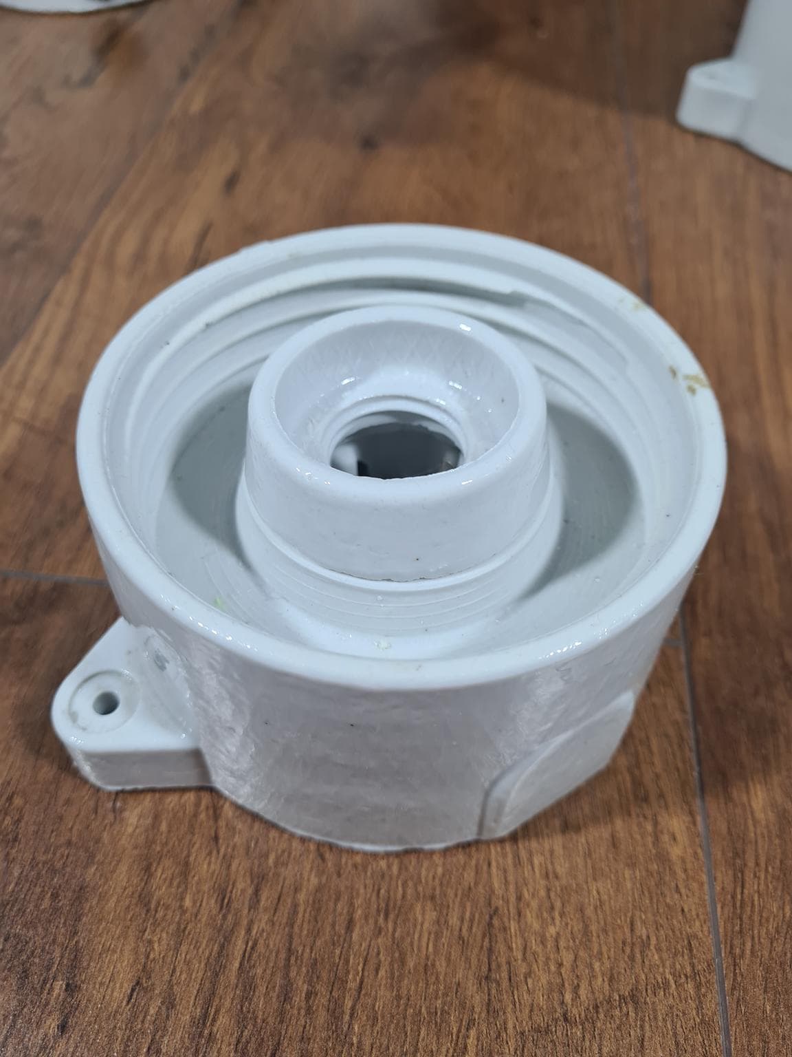 Set of Five Wall Sconces, Transparent Glass, White Ceramic, 1970s - 232123