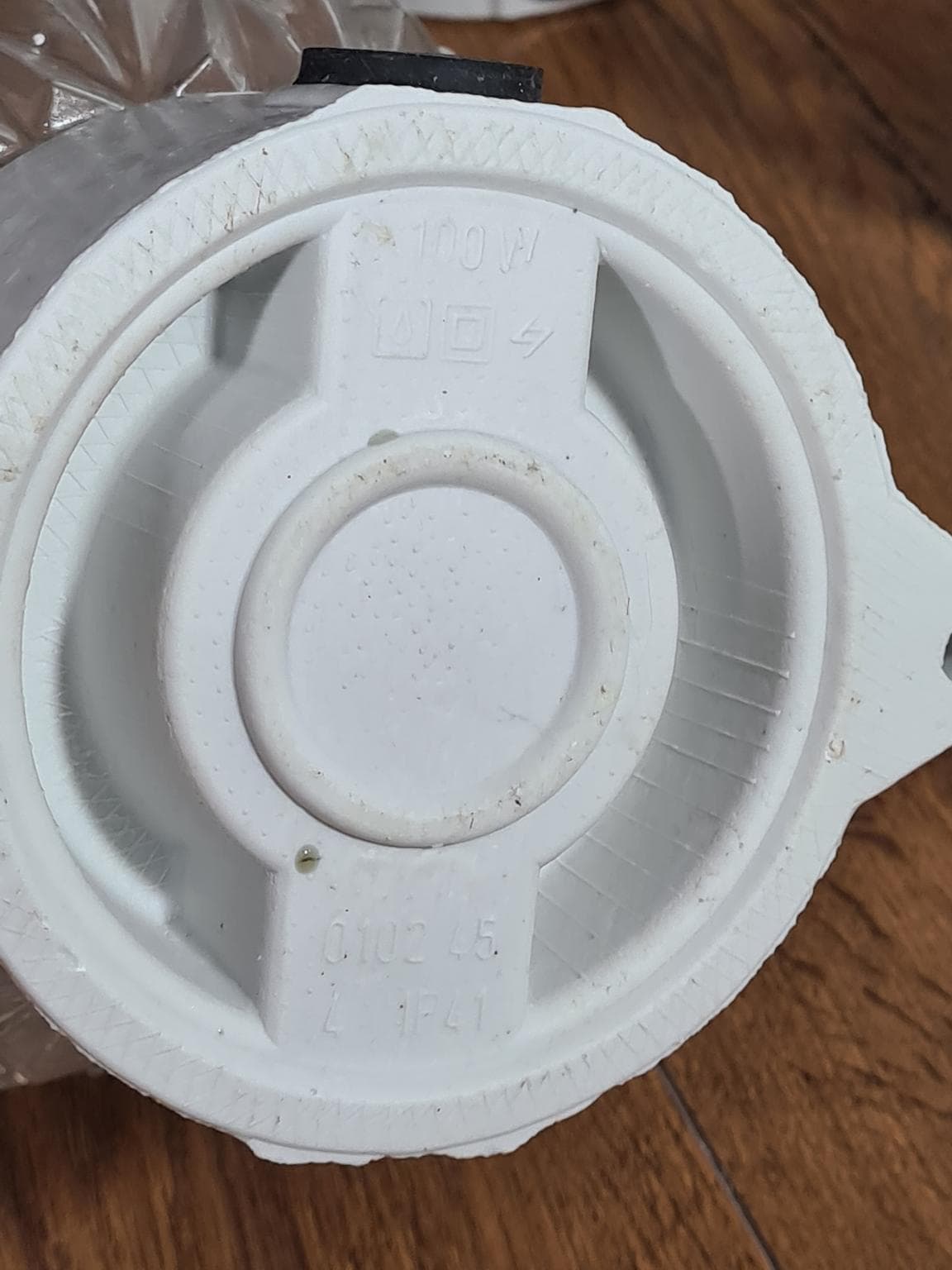 Set of Five Wall Sconces, Transparent Glass, White Ceramic, 1970s - 232122