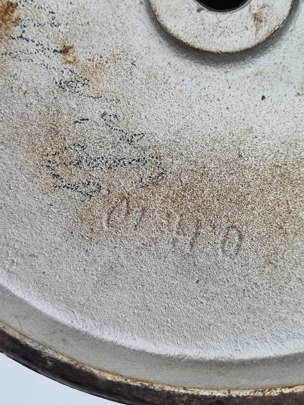 Lampa biurkowa, czarna, metal, Niemcy, lata 60. - 232173