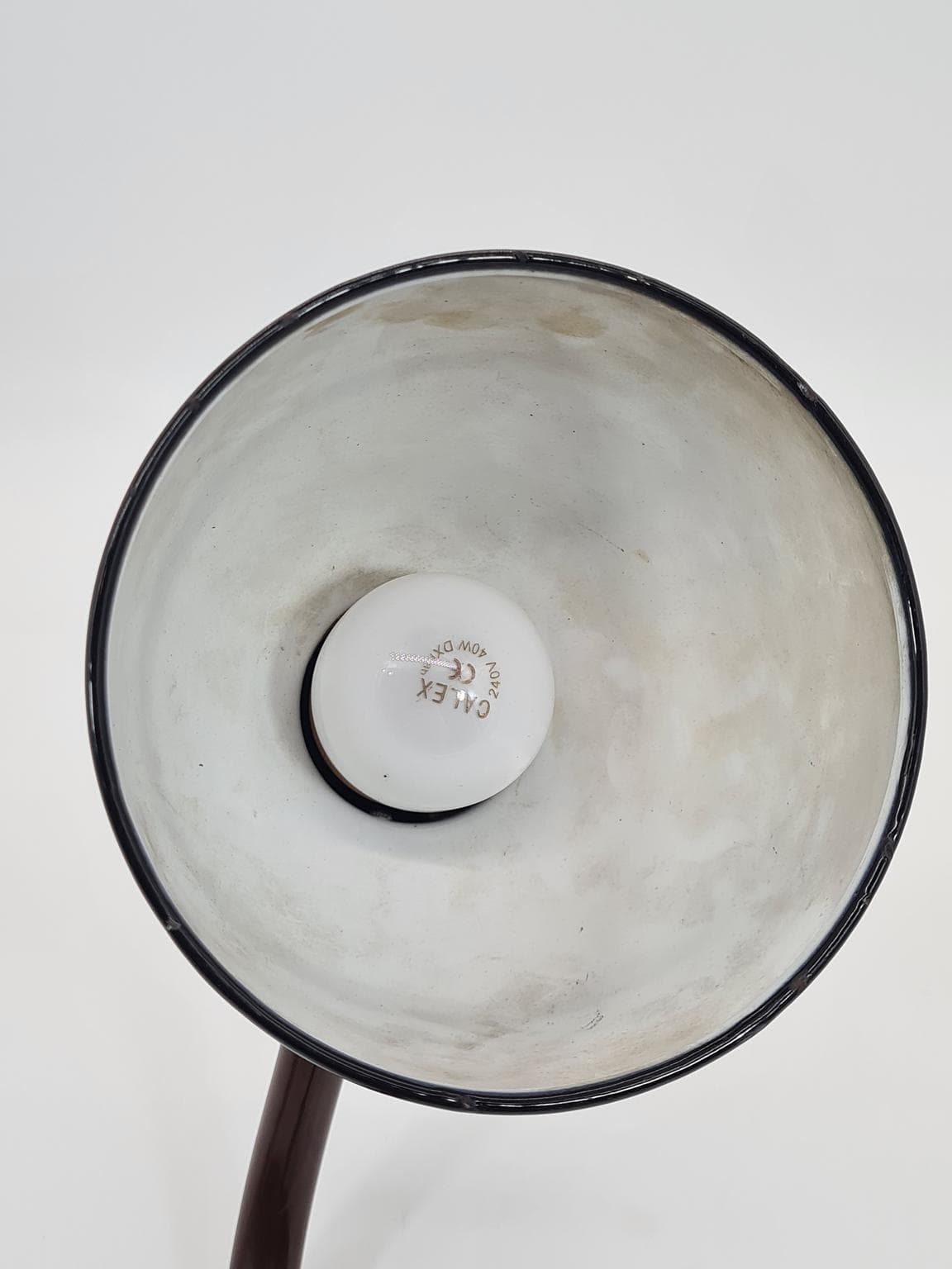 Lampa biurkowa, czarna, metal, Niemcy, lata 60. - 232166