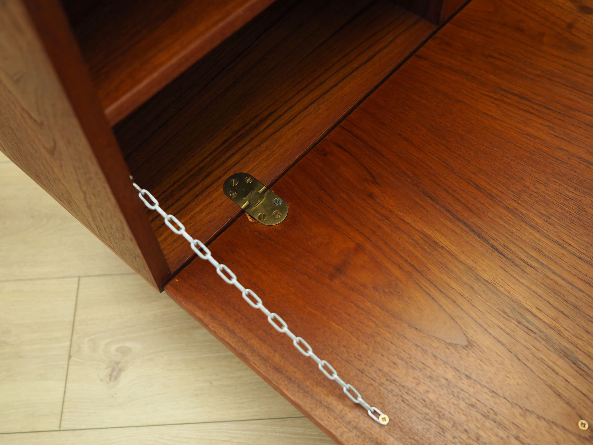 Regał, teak orange, proj. P. Løvig Nielsen, Dania, lata 70. - 77504