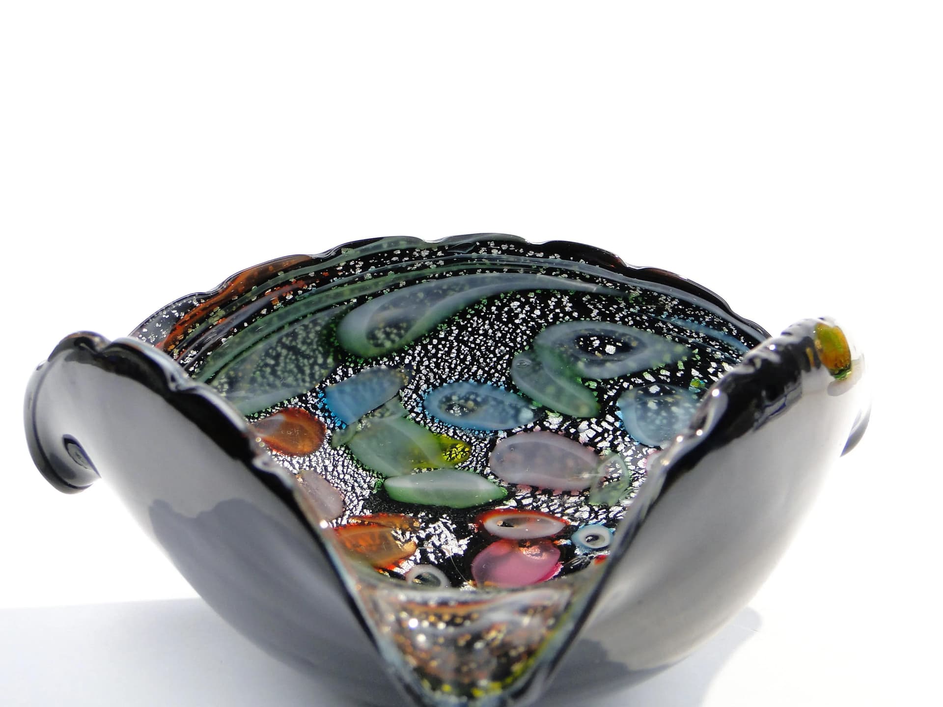 Centerpiece bowl, multicolor glass, by E. Barovier, Barovier & Toso, Italy, 1930s. - 17132