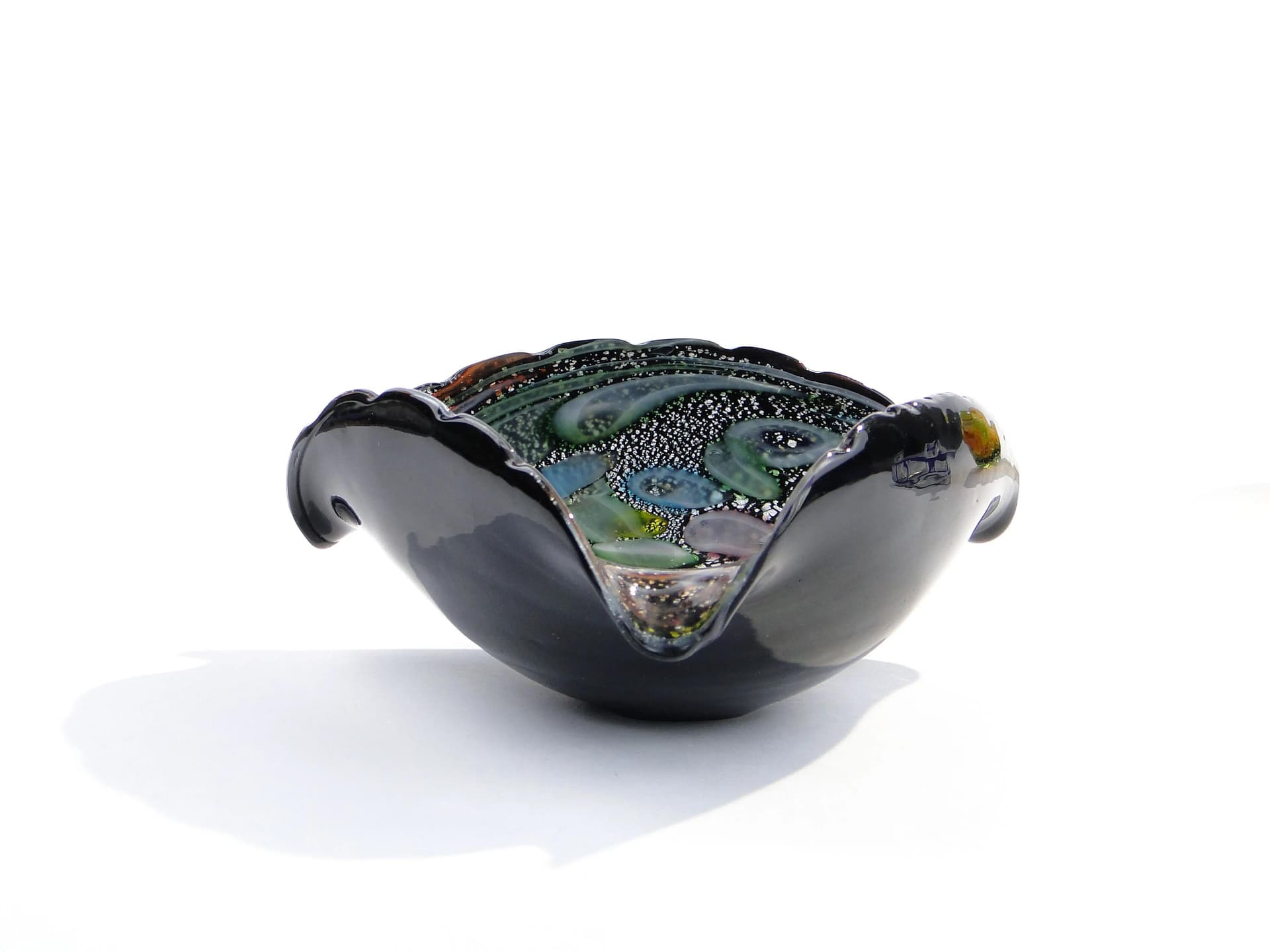 Centerpiece bowl, multicolor glass, by E. Barovier, Barovier & Toso, Italy, 1930s. - 17131