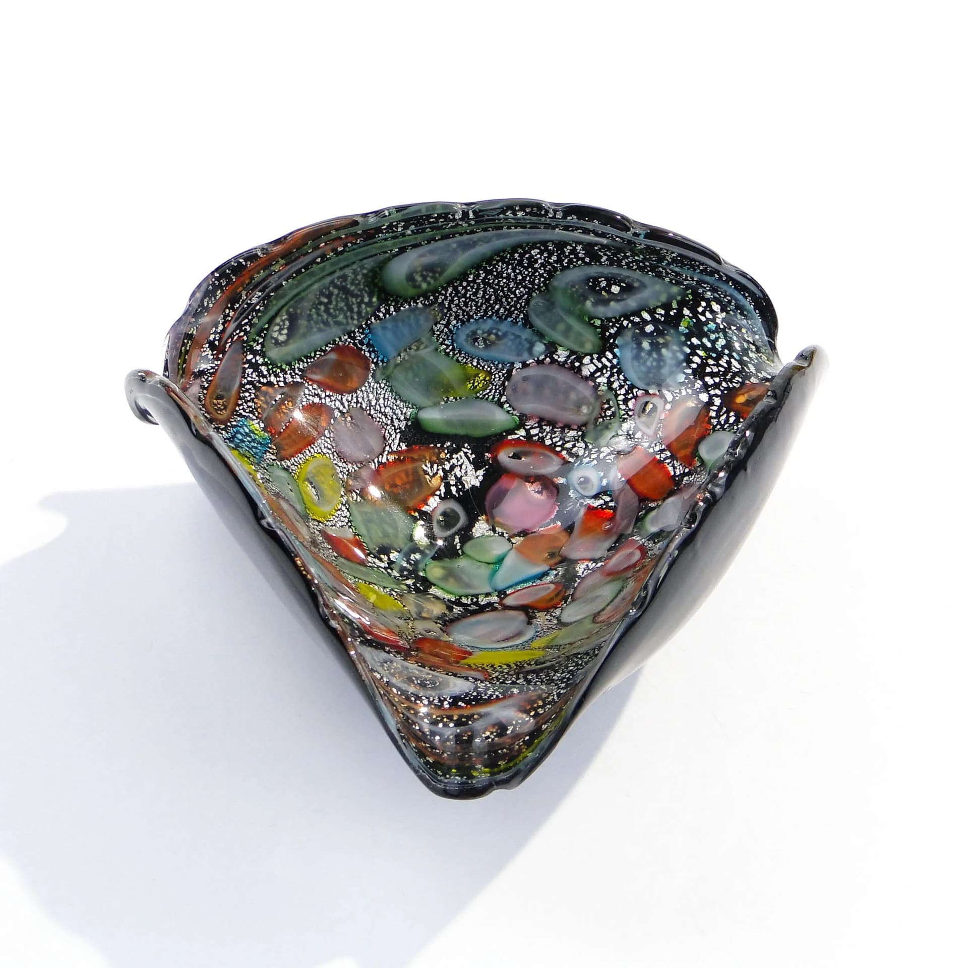 Centerpiece bowl, multicolor glass, by E. Barovier, Barovier & Toso, Italy, 1930s. - 17130