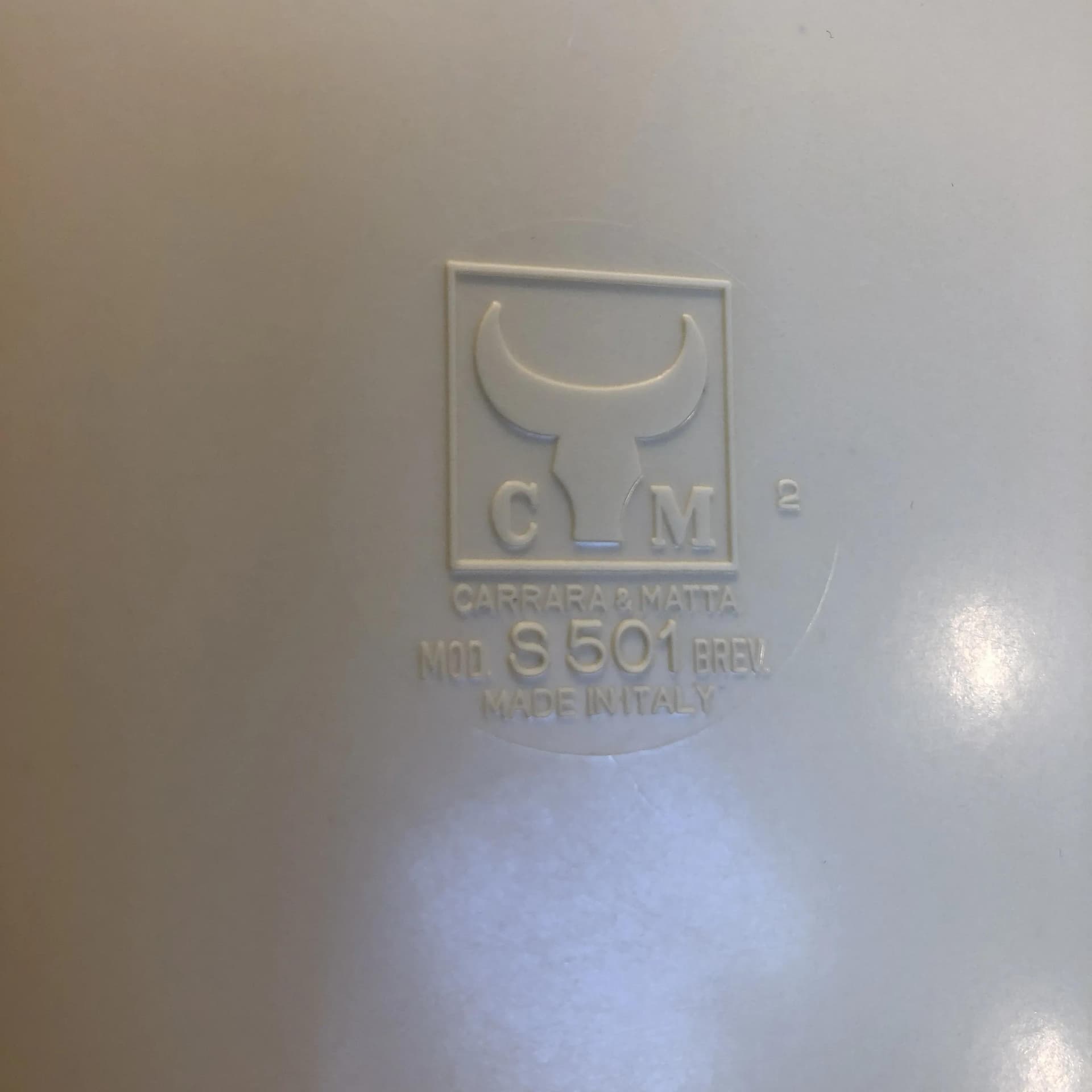 Para taboretów, kość słoniowa, plastik, stal chromowana, Włochy, lata 70. - 17669