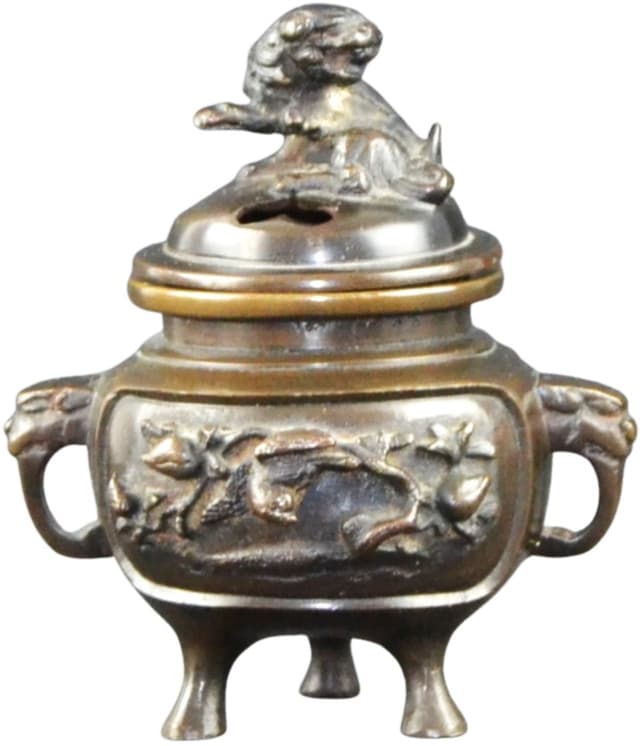 Kadzielnica orientalna, brąz ciemny, Chiny, lata 20. - WYMIARY