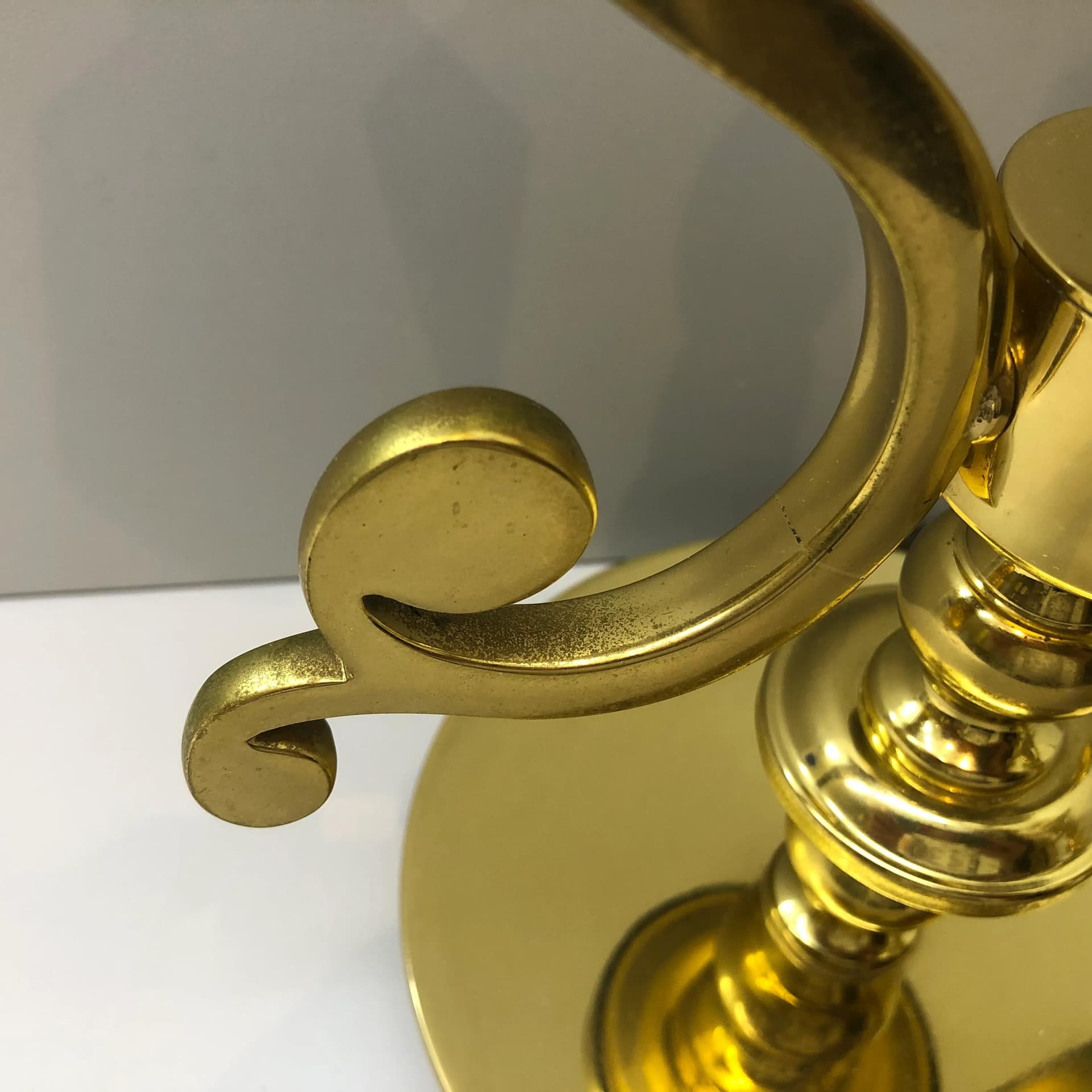 Para lamp nocnych, złocony mosiądz, Leclaire & Schäfer, Niemcy, lata 60. - 17639