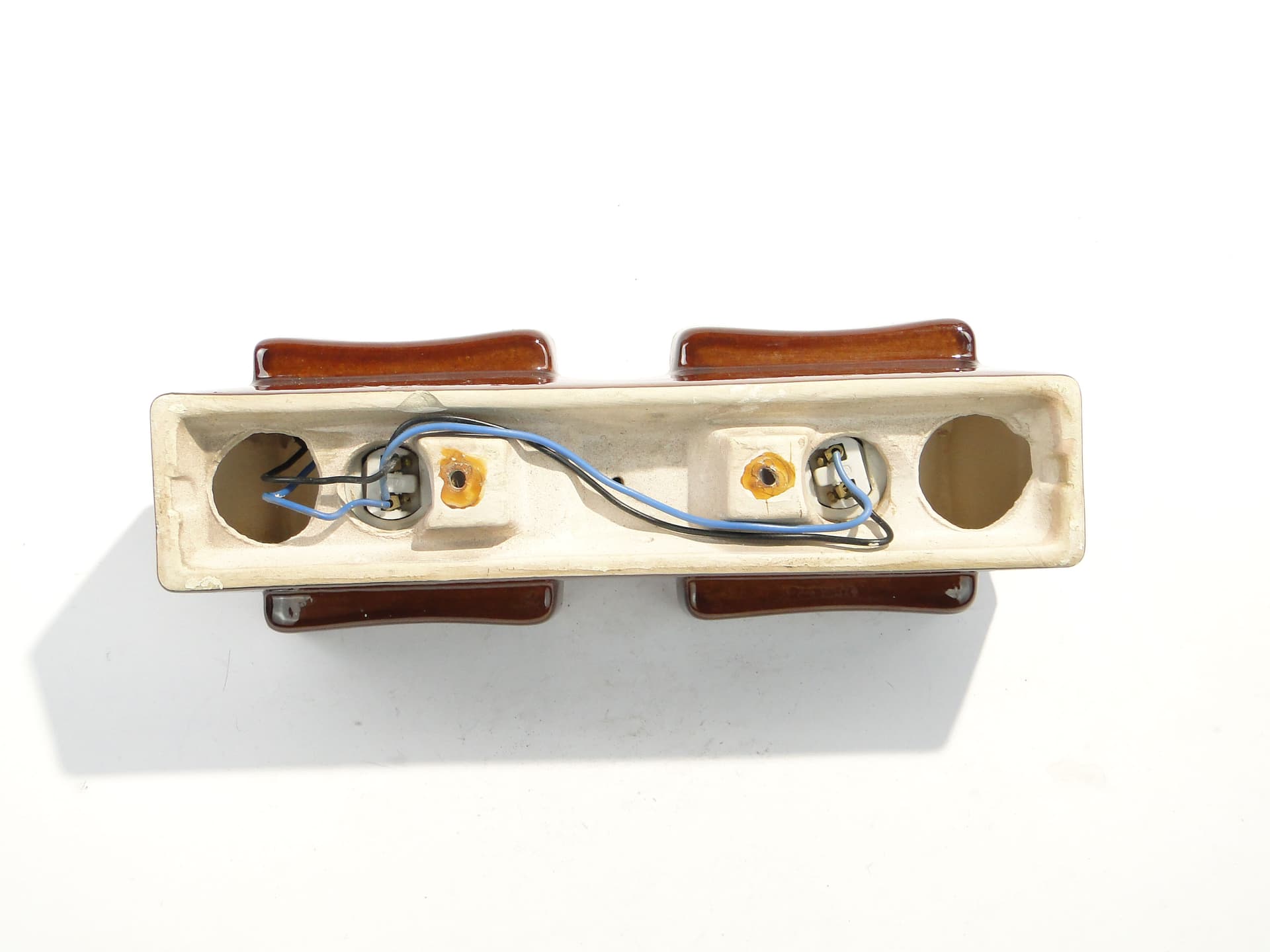 Kinkiet, brązowy ciemny, ceramika, Niemcy, lata 60. - 1746