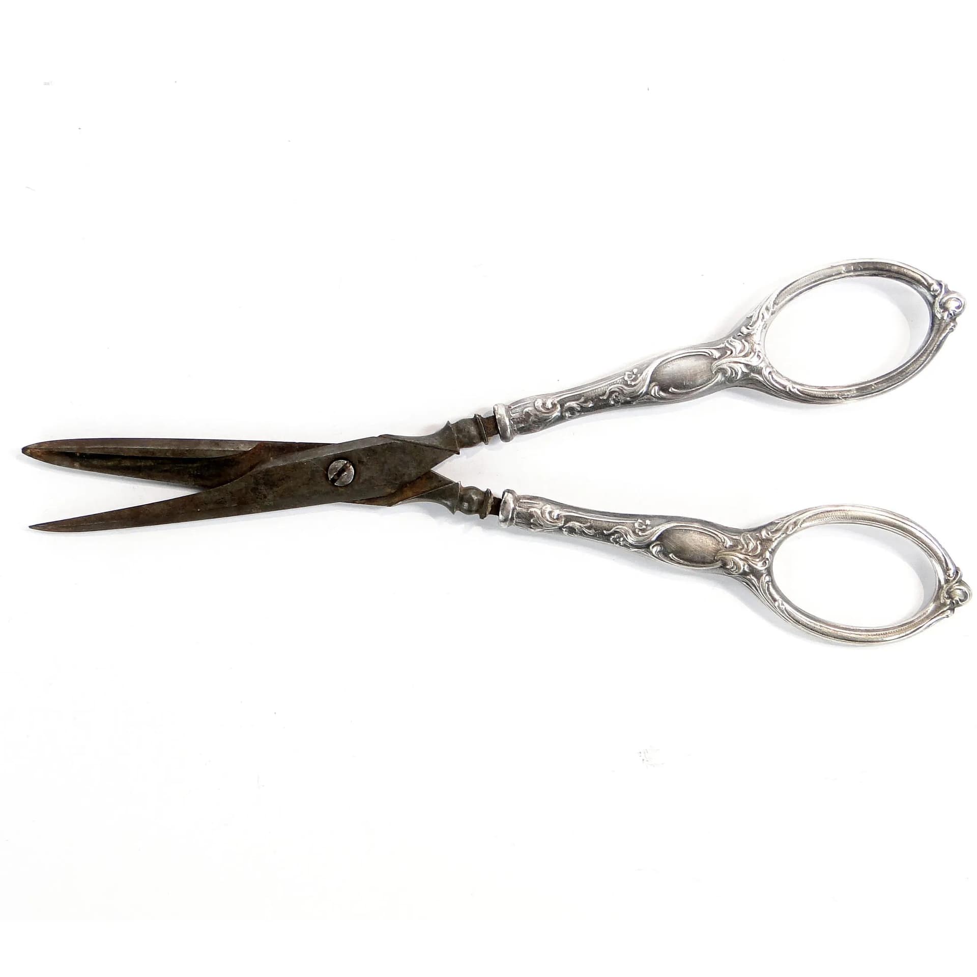 Table Scissors Art Nouveau, silver, steel, France, 19th c. - 17780