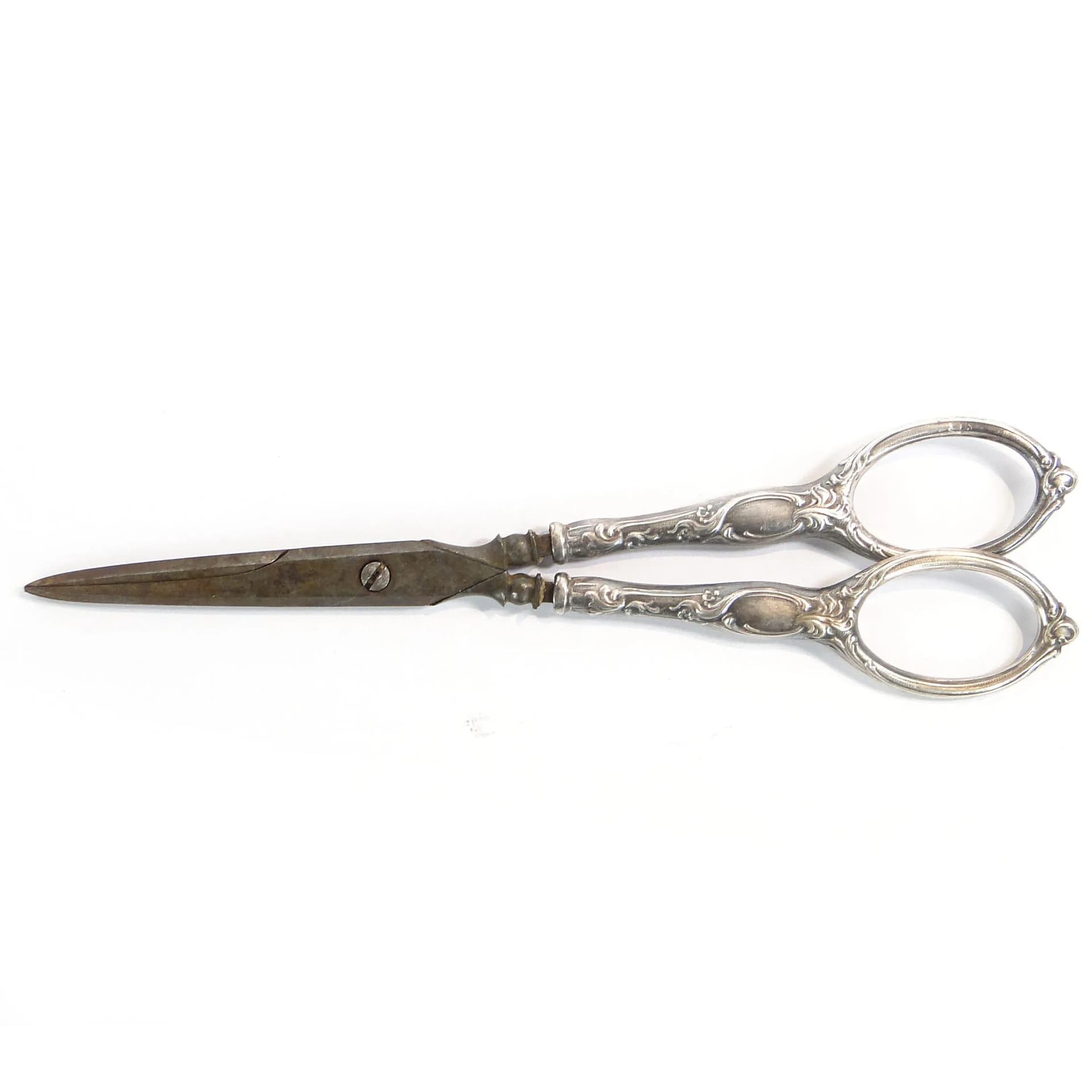 Table Scissors Art Nouveau, silver, steel, France, 19th c. - 17779