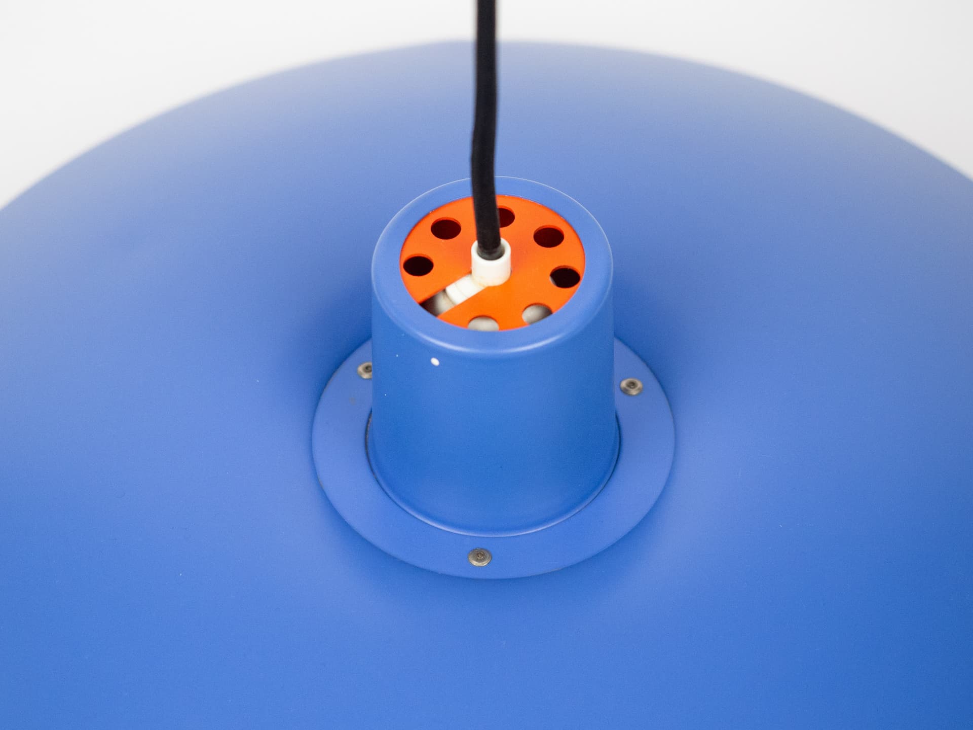 Lampa wisząca PH 4/3, niebieski, metal, proj. P. Henningsen, Louis Poulsen, Dania, lata 70. - 239418