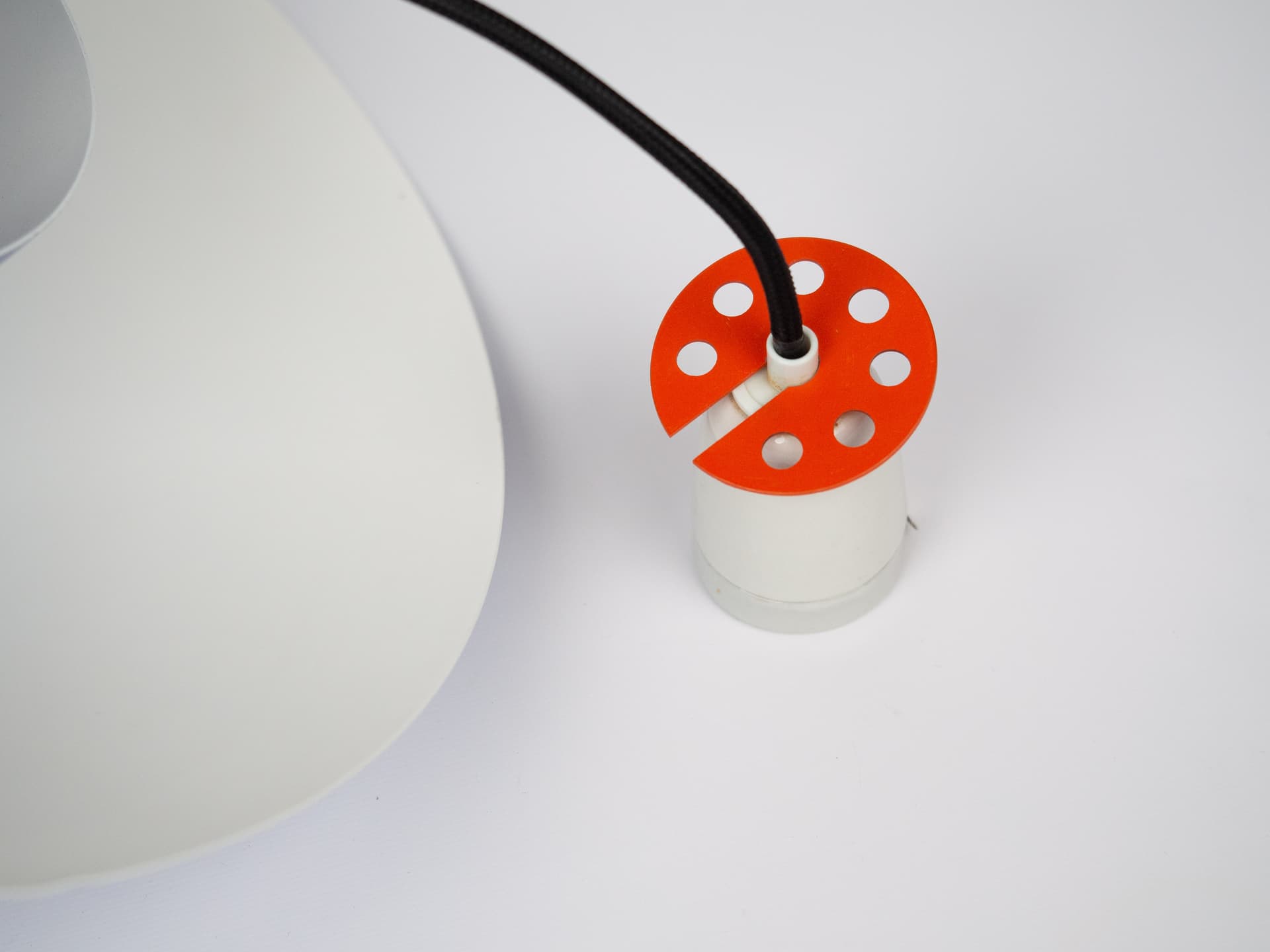 Lampa wisząca PH 4/3, niebieski, metal, proj. P. Henningsen, Louis Poulsen, Dania, lata 70. - 239417