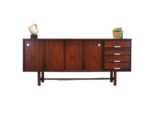Sideboard, palisander brązowy, Dania, lata 70. - WYMIARY