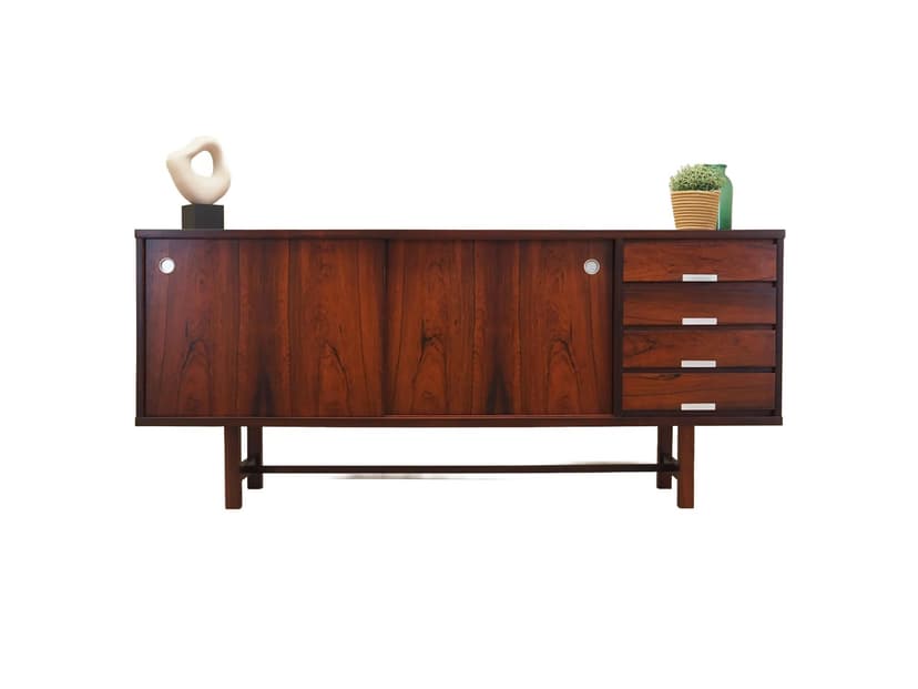 Sideboard, palisander brązowy, Dania, lata 70.