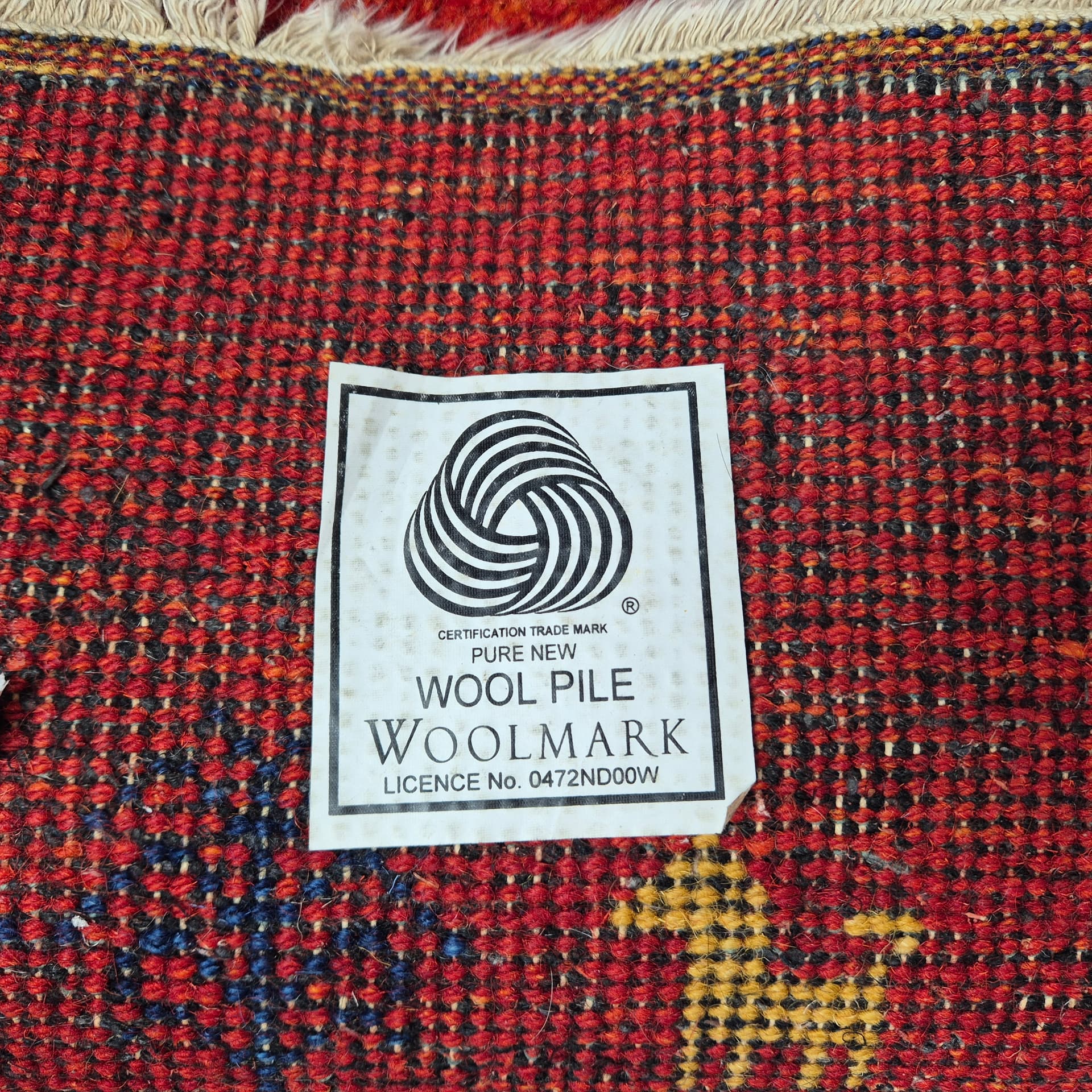 Dywan Indo Gabbeh 185x118 cm, czerwony, wełna, Ikea, Szwecja, XXI w. - 240030