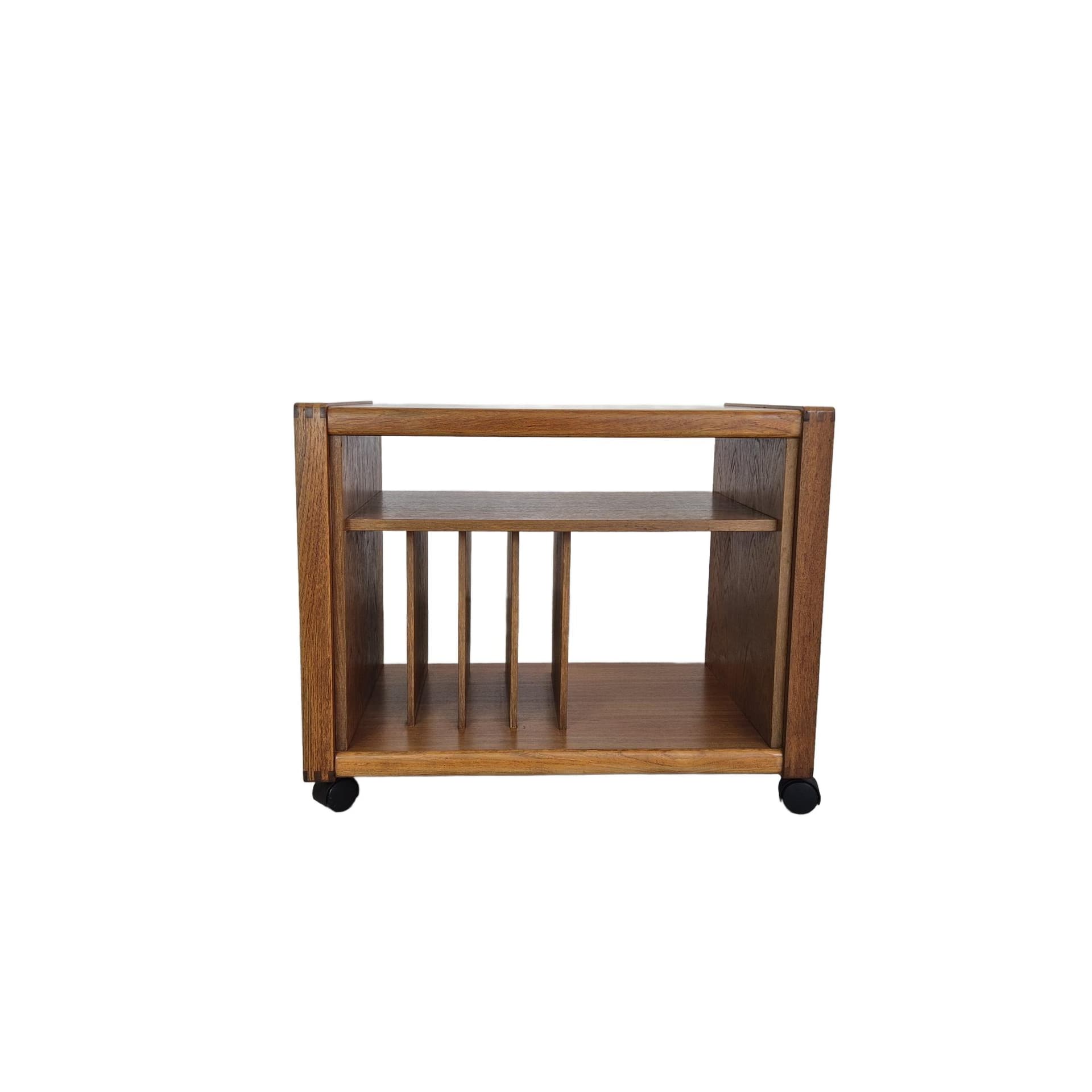 Audio cabinet, brown teak, Denmark, 1960s.