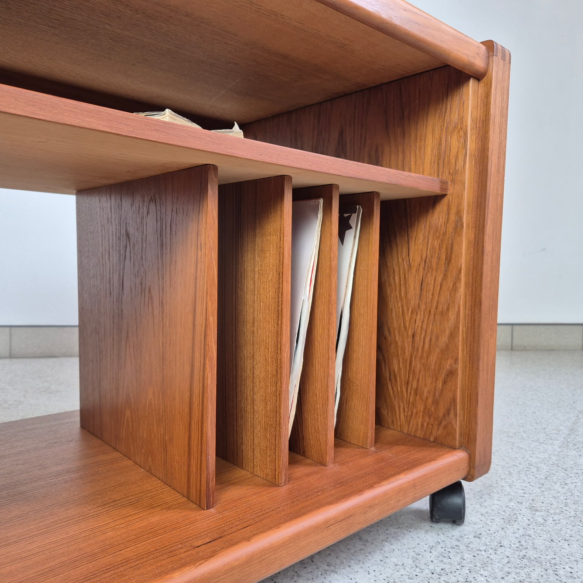 Audio cabinet, brown teak, Denmark, 1960s. - 240076