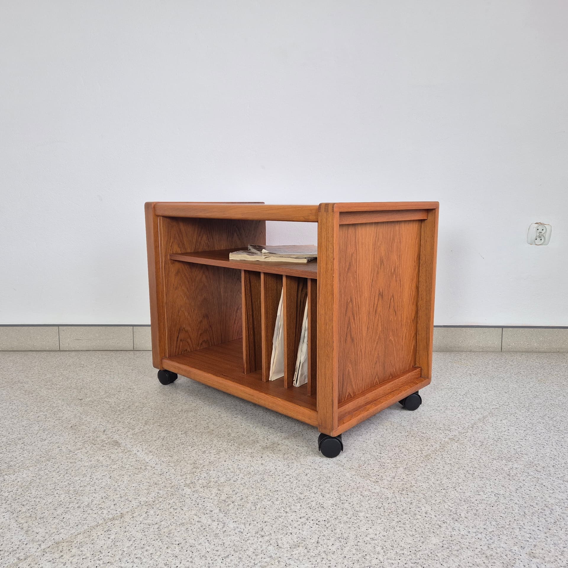 Audio cabinet, brown teak, Denmark, 1960s. - 240075