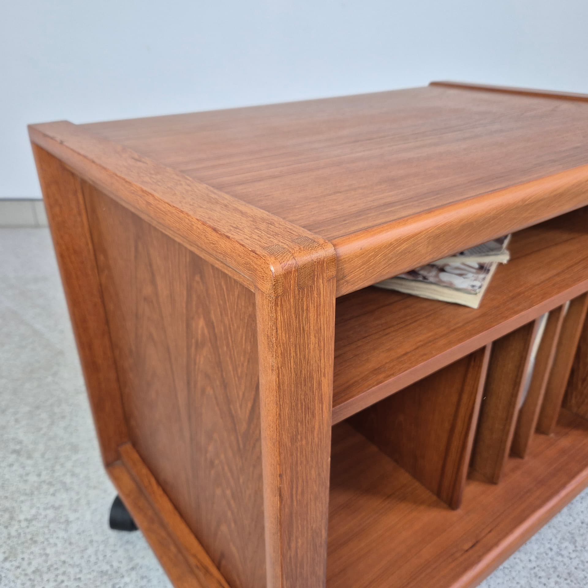 Audio cabinet, brown teak, Denmark, 1960s. - 240072